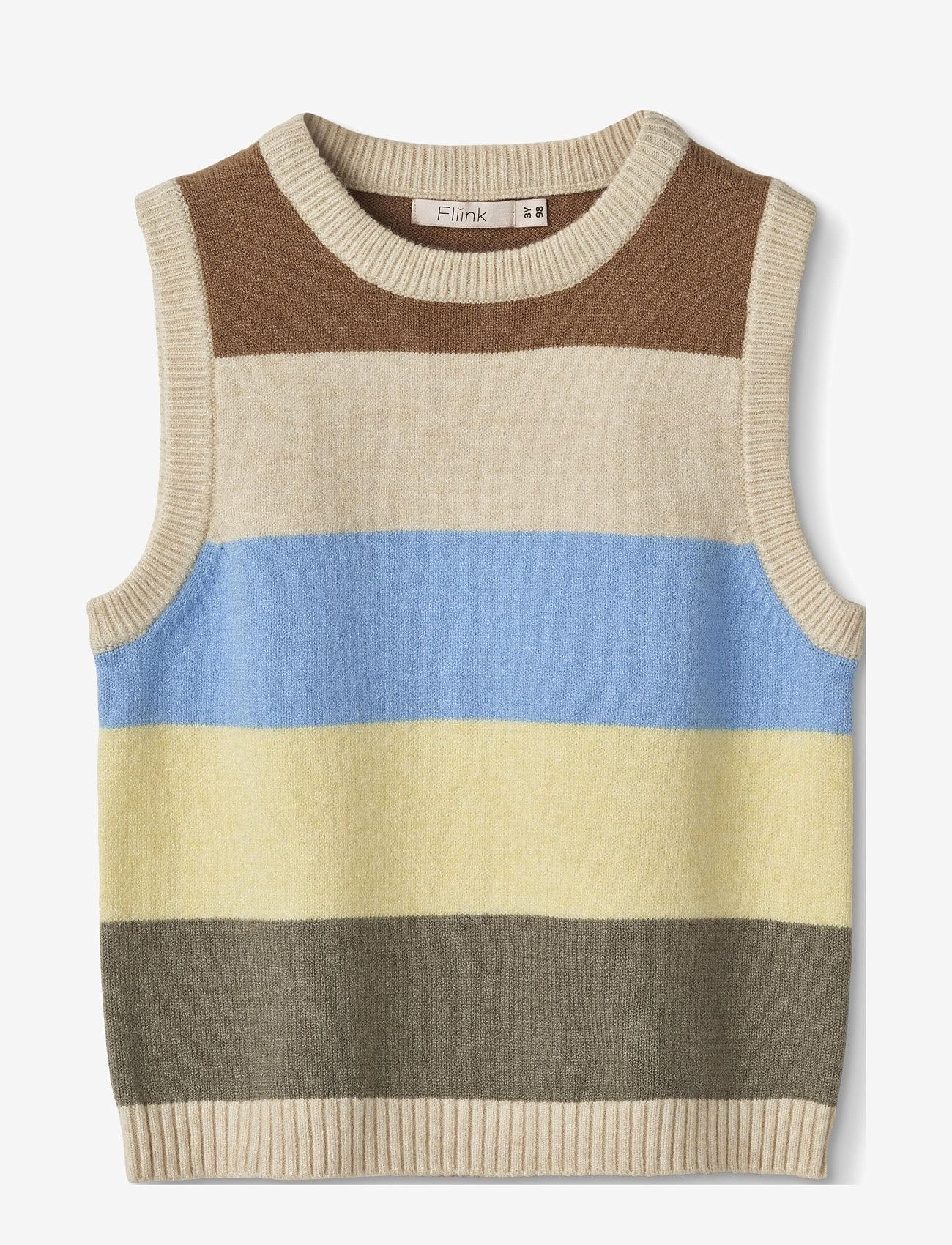 Fliink - MULTI STRIPE VEST - cream - 1