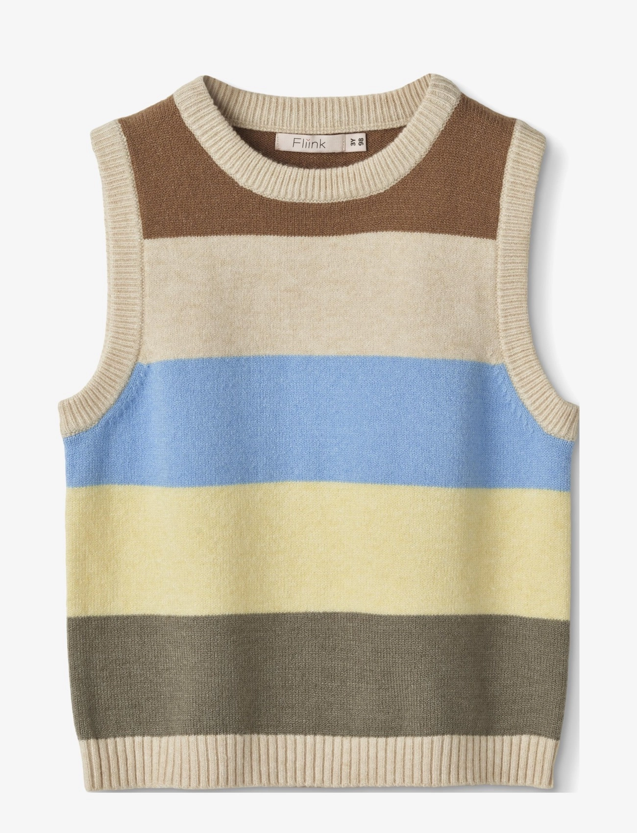 Fliink - MULTI STRIPE VEST - cream - 1