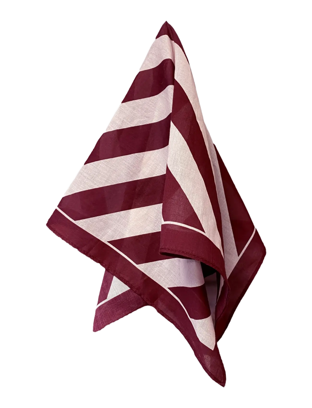 SMOKE ROSE/BURGUNDY STRIPE
