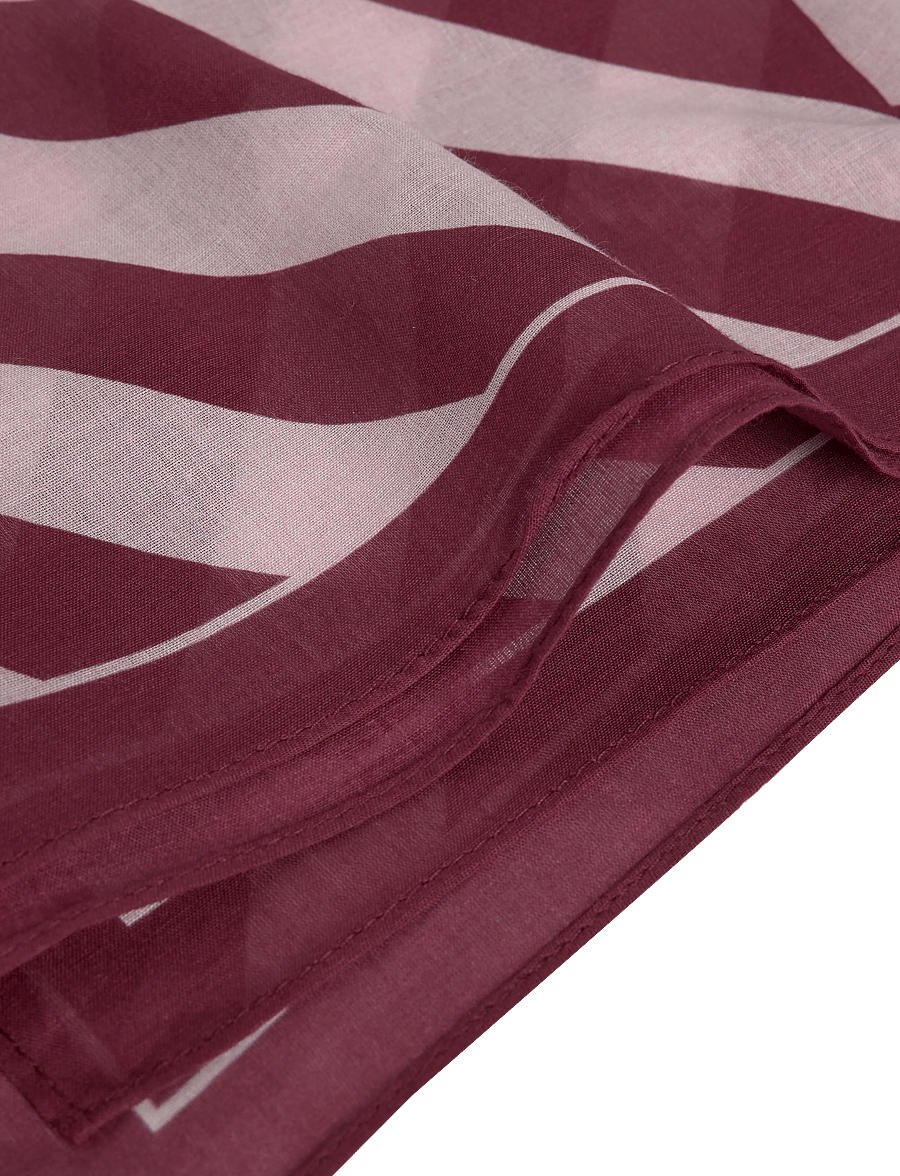 Fliink - KOTA SCARF - halsdukar - smoke rose/burgundy stripe - 3