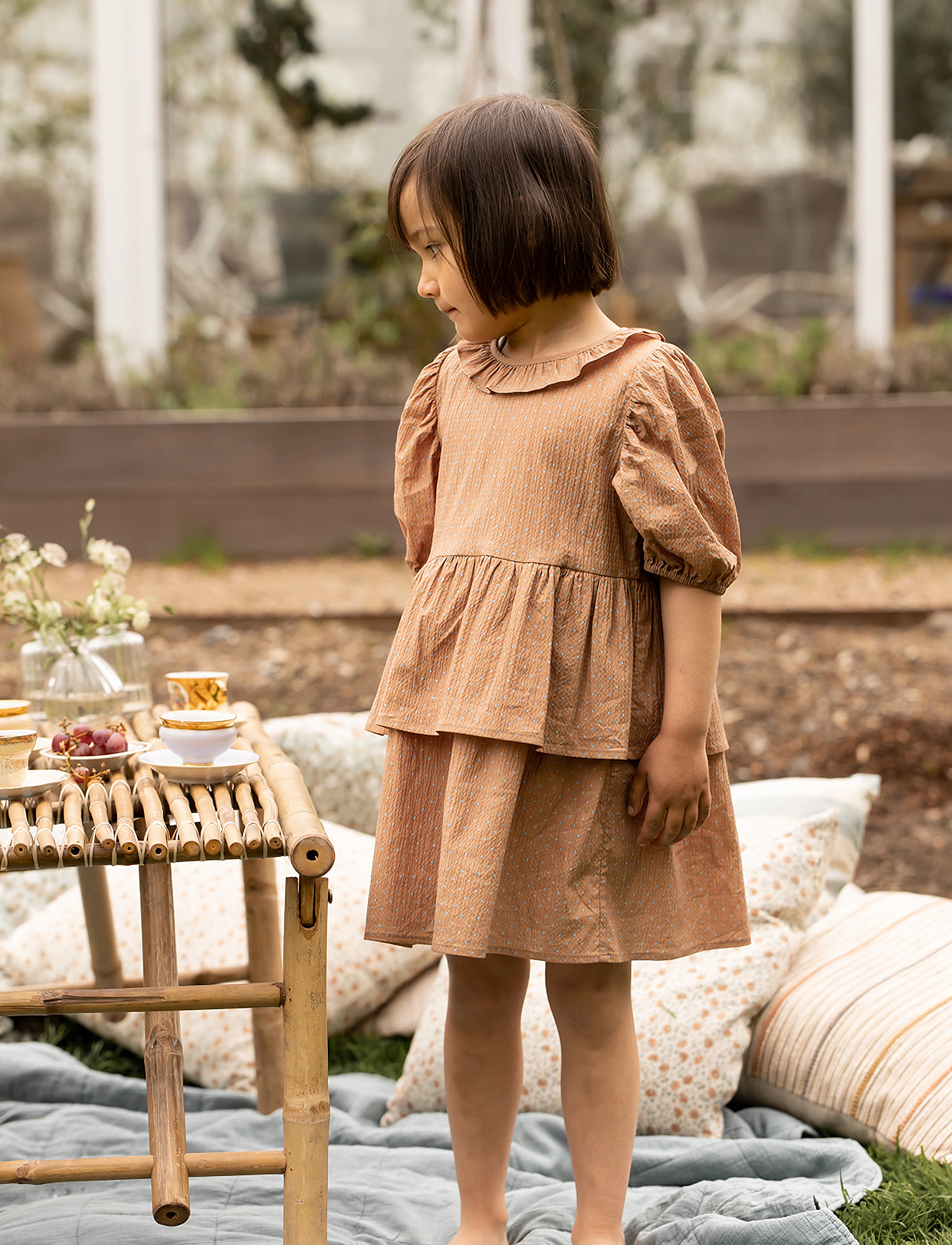 Fliink - TOTO SS DRESS - brown - 2