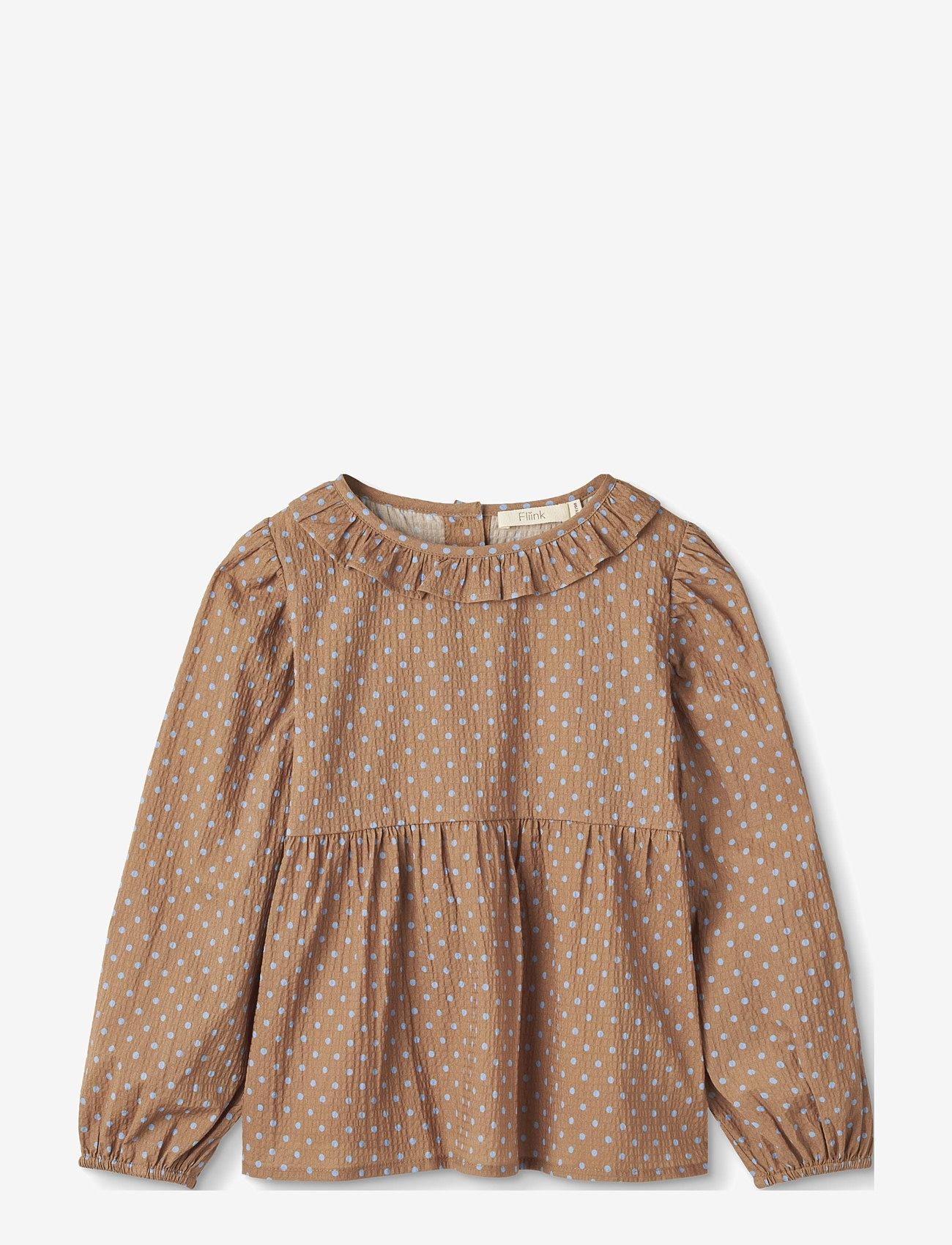 Fliink - TOTO LS BLOUSE - brown - 0