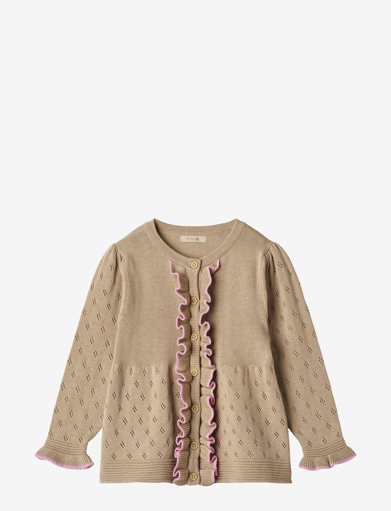 Fliink - GLASSY LS CARDIGAN - cream - 1