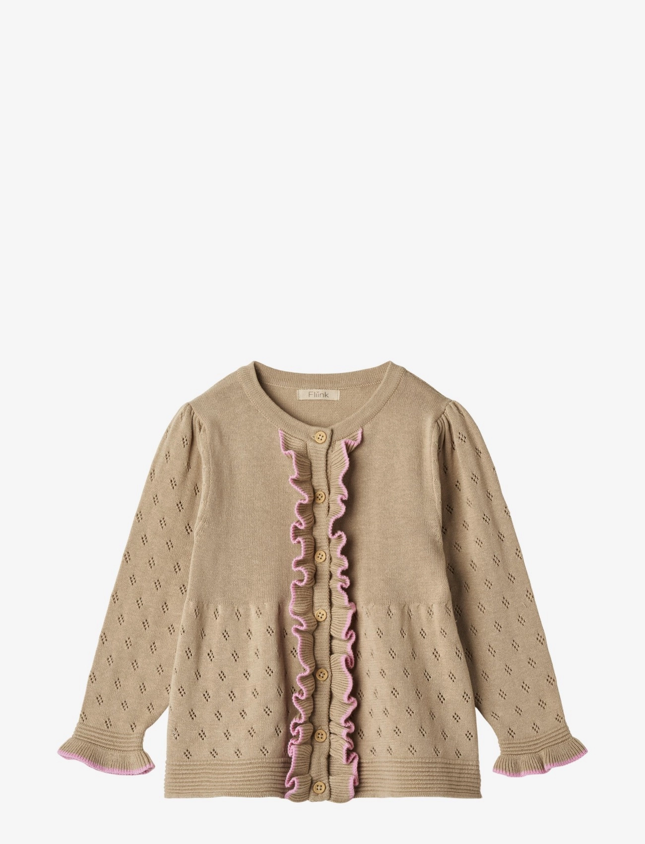 Fliink - GLASSY LS CARDIGAN - cream - 1