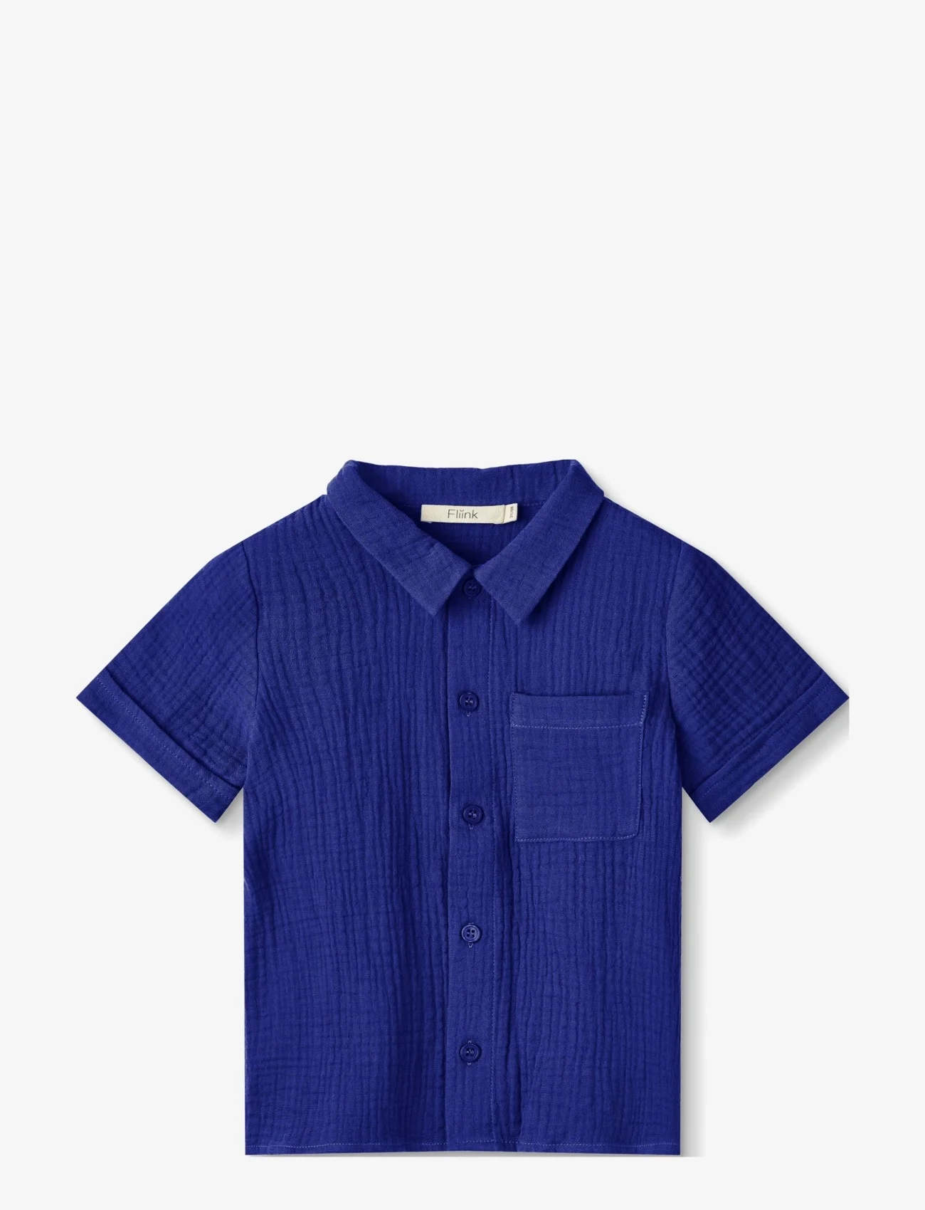 Fliink - HELLO SS SHIRT - kortärmade skjortor - blue - 1
