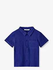 Fliink - HELLO SS SHIRT - kortärmade skjortor - blue - 1