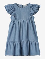 Fliink - HI DRESS - short-sleeved baby dresses - blue - 1