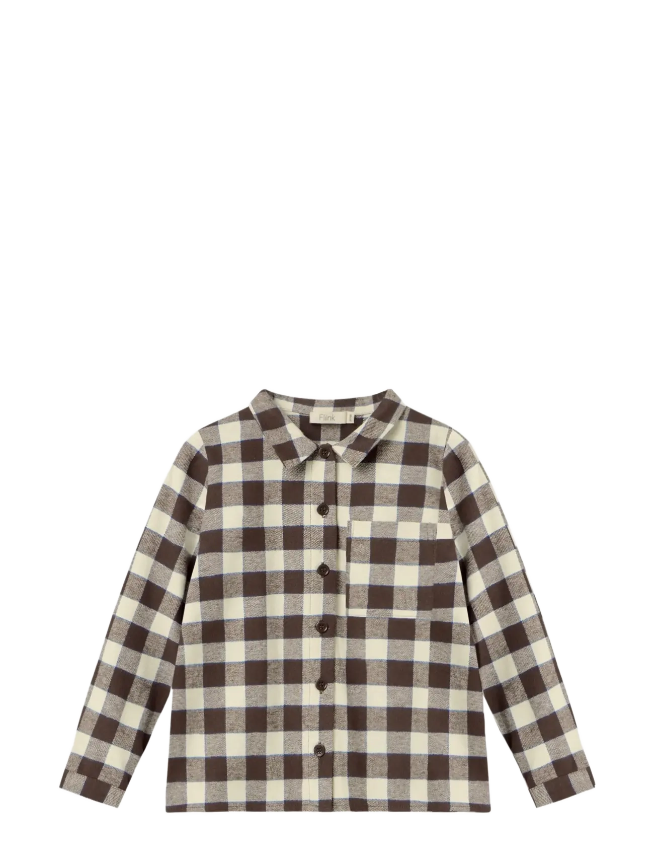Fliink CODY LS SHIRT - Uus - INSIGNIA CHECK / brown