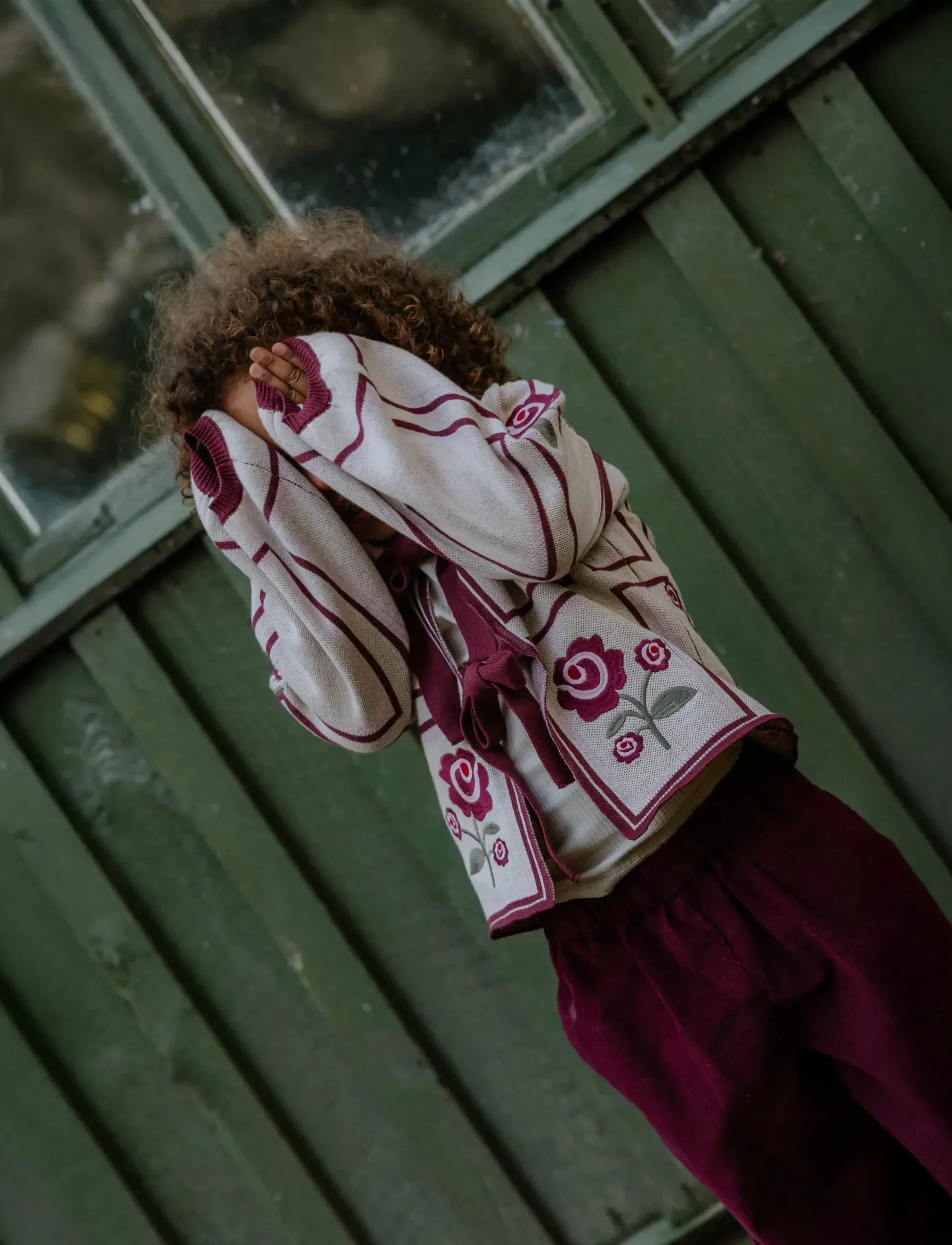 Fliink DOLLY PANT - Babybyxor - BURGUNDY / burgundy