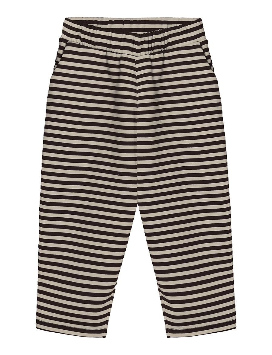 Fliink - ALVIN STRIPE PANT - babybyxor - coffee bean / sandshell - 0