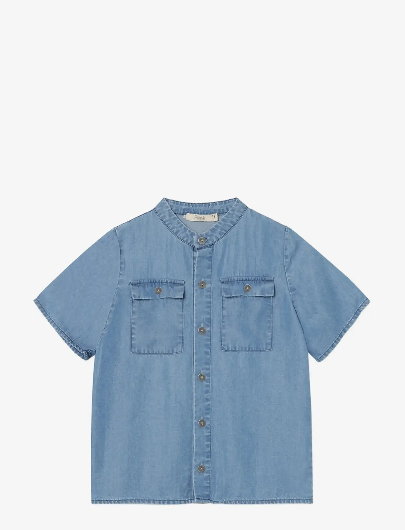 Fliink - BALOU SS SHIRT - kurzärmlige hemden - blue - 0