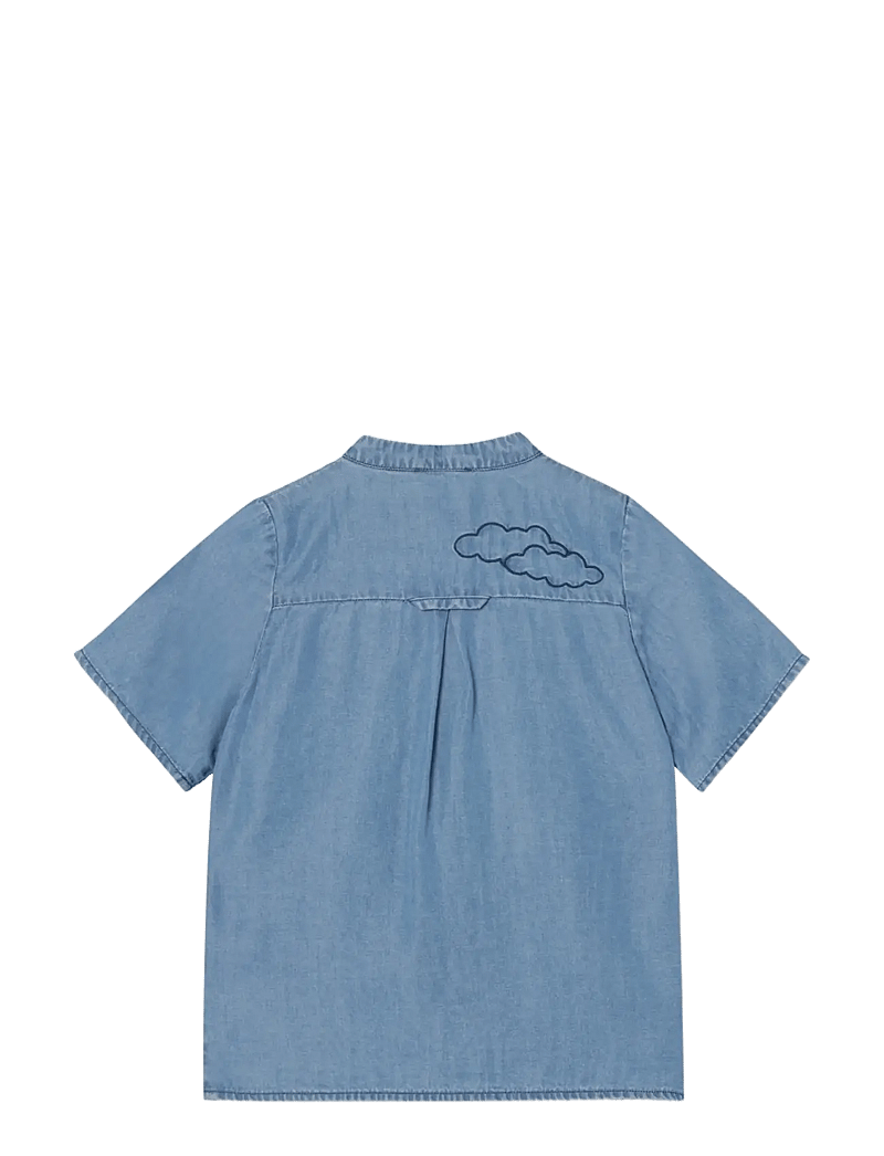 Fliink - BALOU SS SHIRT - short-sleeved shirts - blue - 1