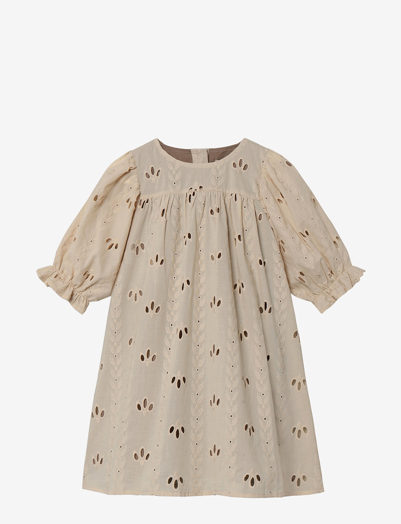 Fliink - CAMMA 2-4 SL DRESS - kortärmade babyklänningar - cream - 0