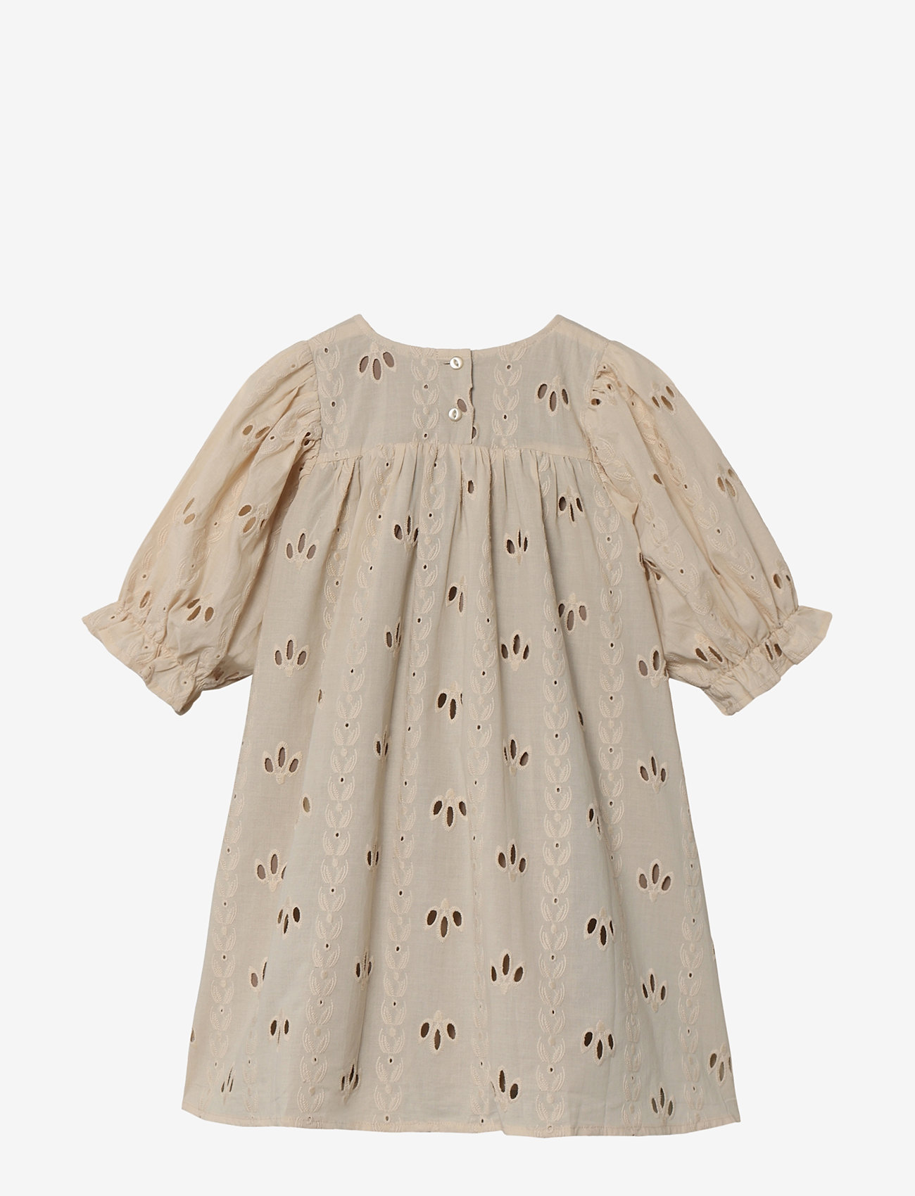 Fliink - CAMMA 2-4 SL DRESS - kortärmade babyklänningar - cream - 1