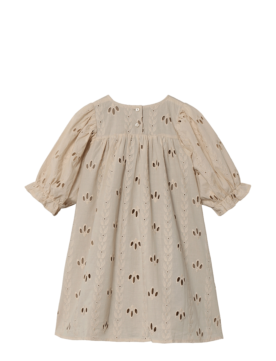 Fliink - CAMMA 2-4 SL DRESS - kurzärmelige freizeitkleider - cream - 1