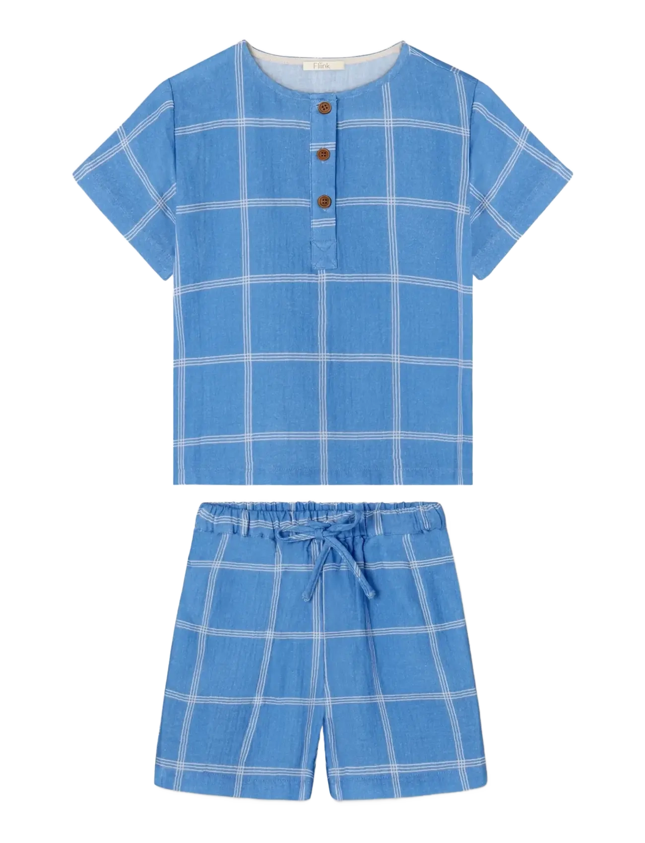 FLIINK Cha Cha Kurz Set Blau - 116