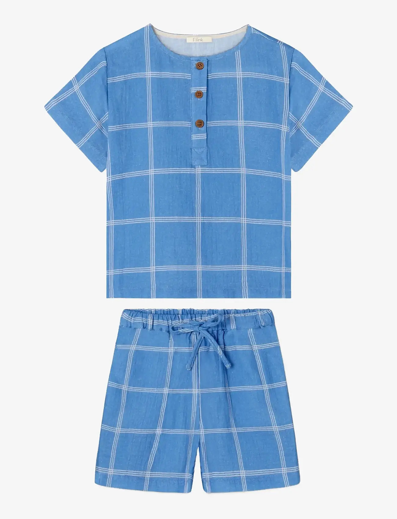 Fliink - CHA CHA SHORT SET - sæt med kortærmet t-shirt - blue - 2