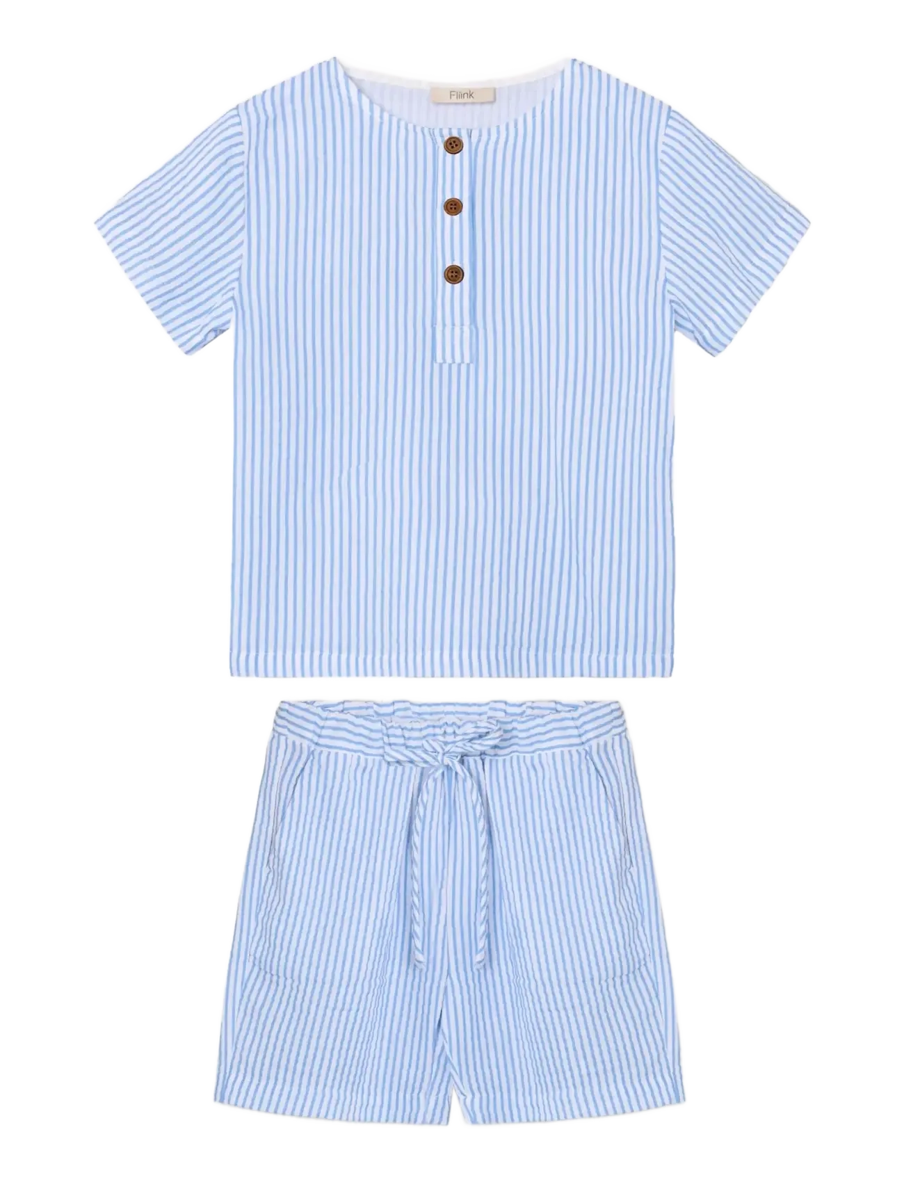 FLIINK Cha Cha Kurz Set Blau - 116