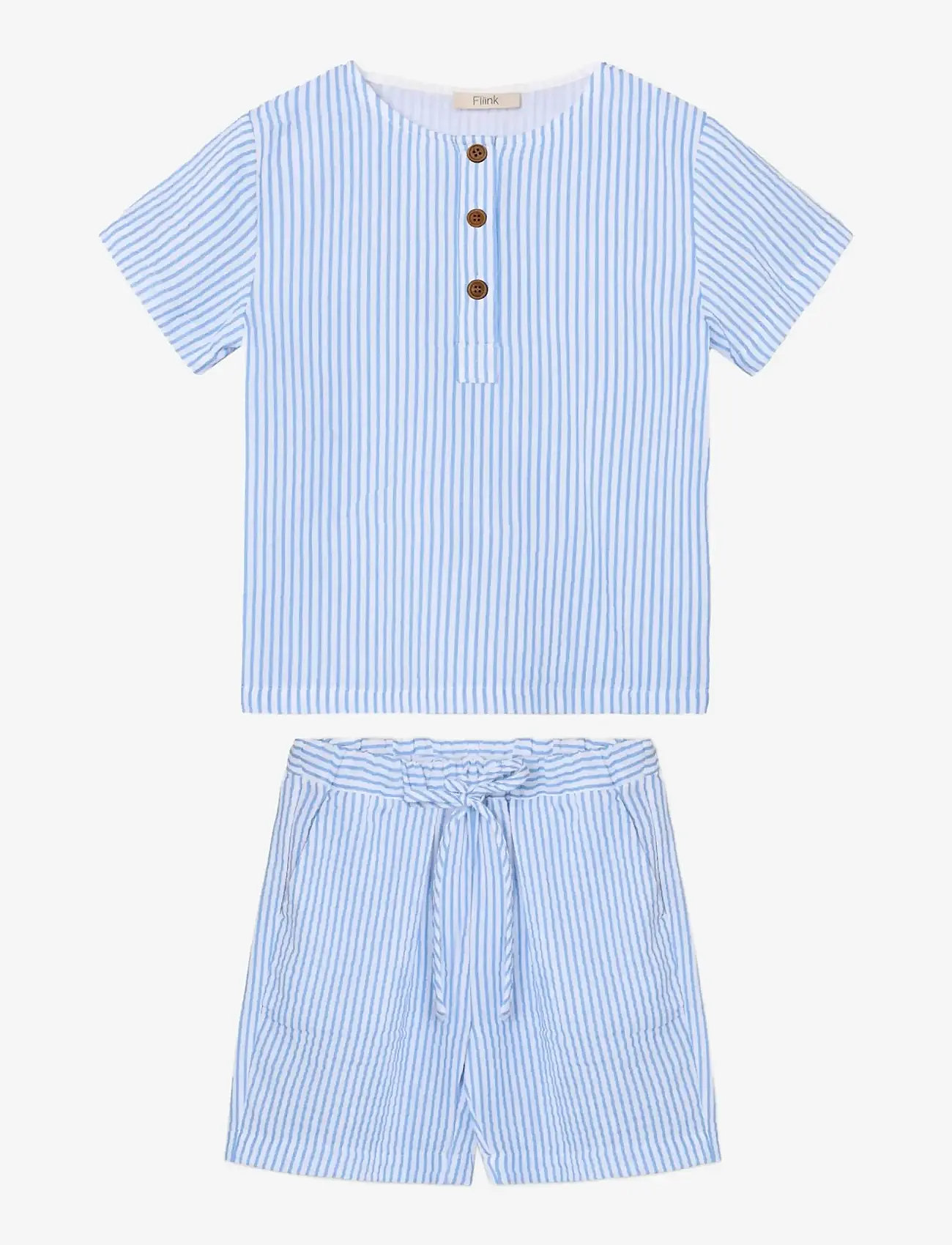 Fliink - CHA CHA SHORT SET - sets mit kurzärmeligem t-shirt - blue - 0