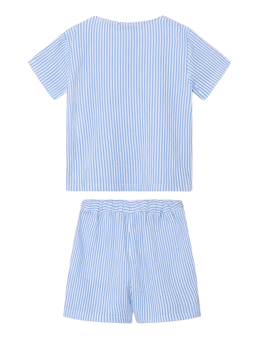 Fliink - CHA CHA SHORT SET - set med kortärmad t-shirt - blue - 2