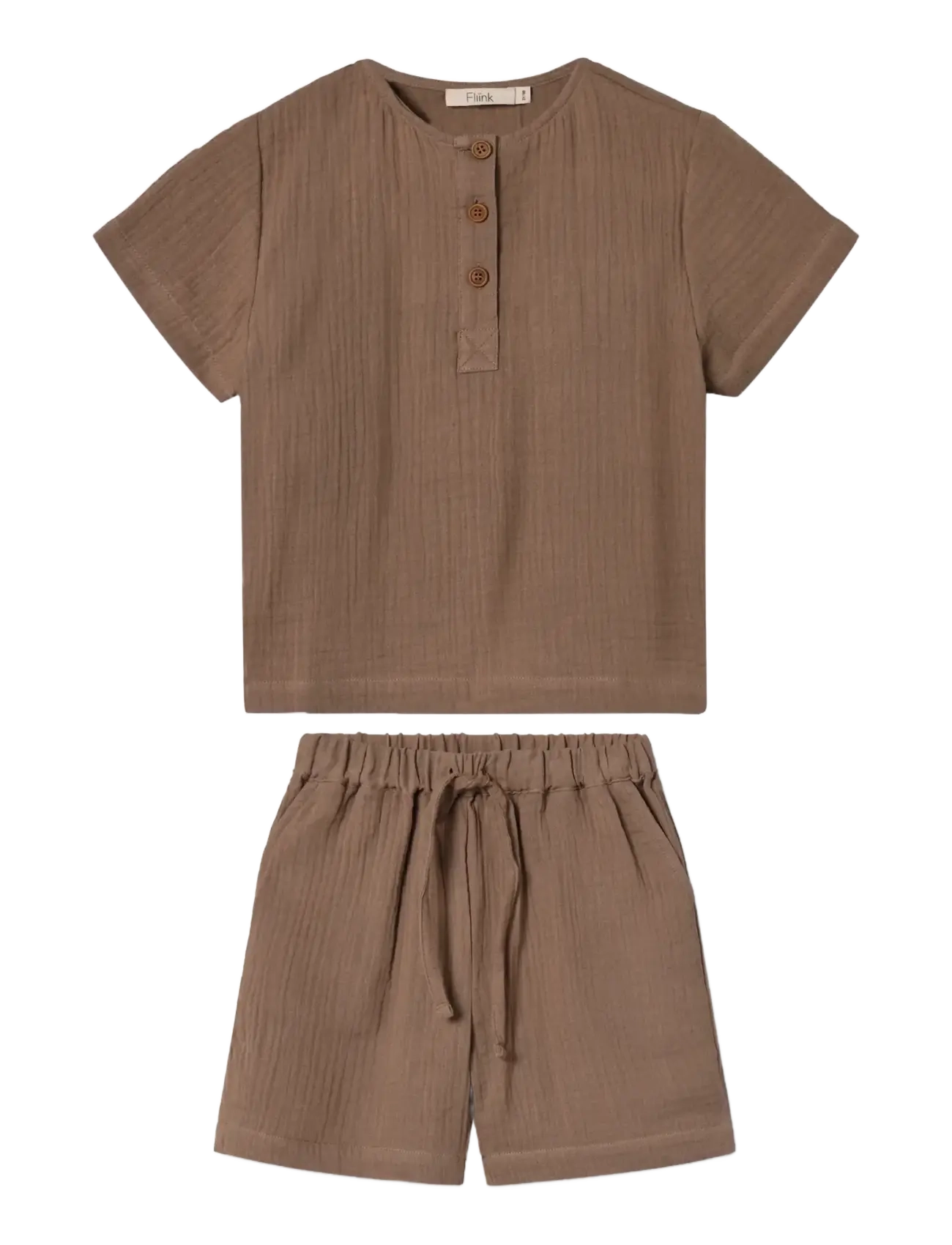 Fliink CHA CHA SHORT SET - Odzież - BROWN / brown