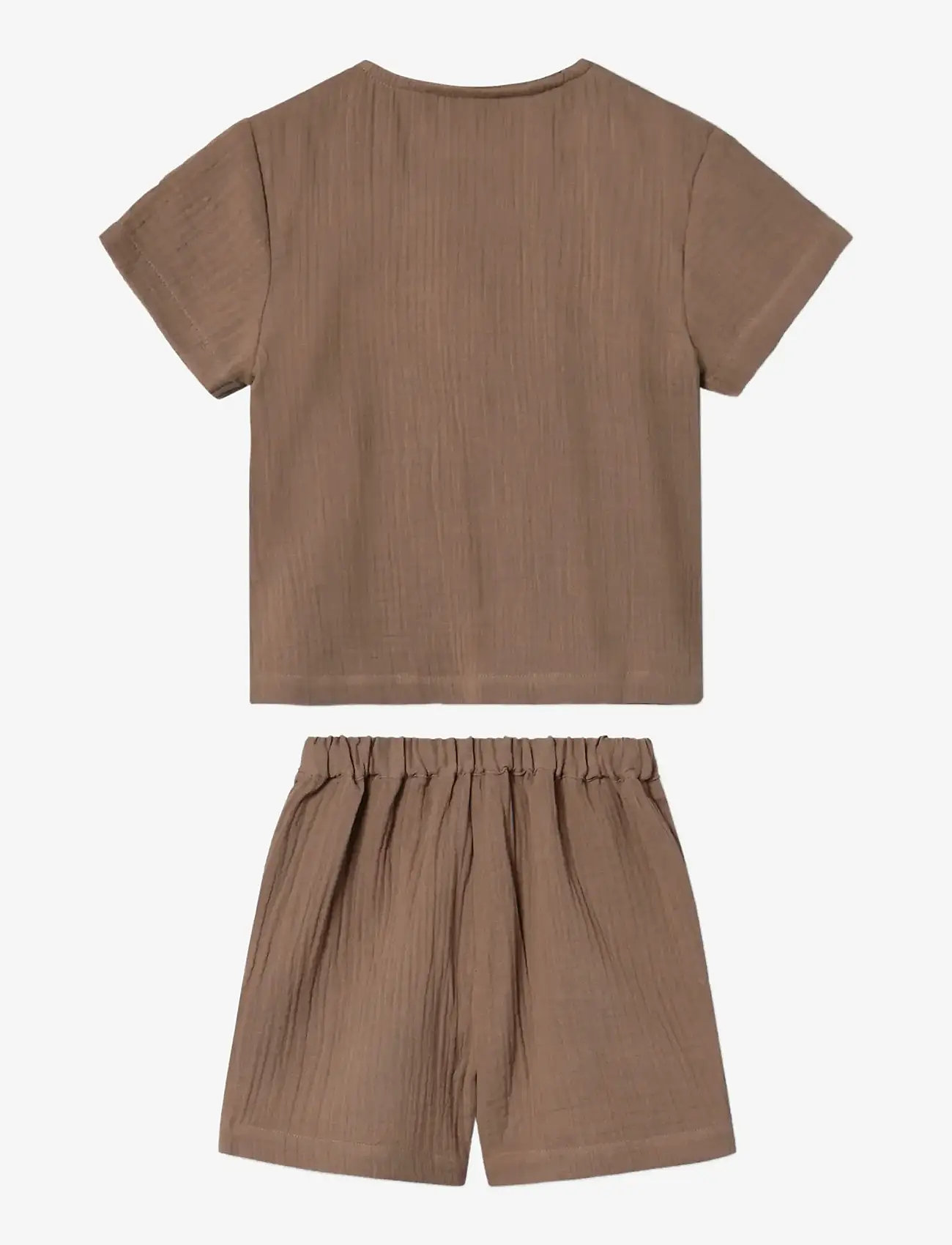 Fliink - CHA CHA SHORT SET - zestawy krótkim rękawem - brown - 2