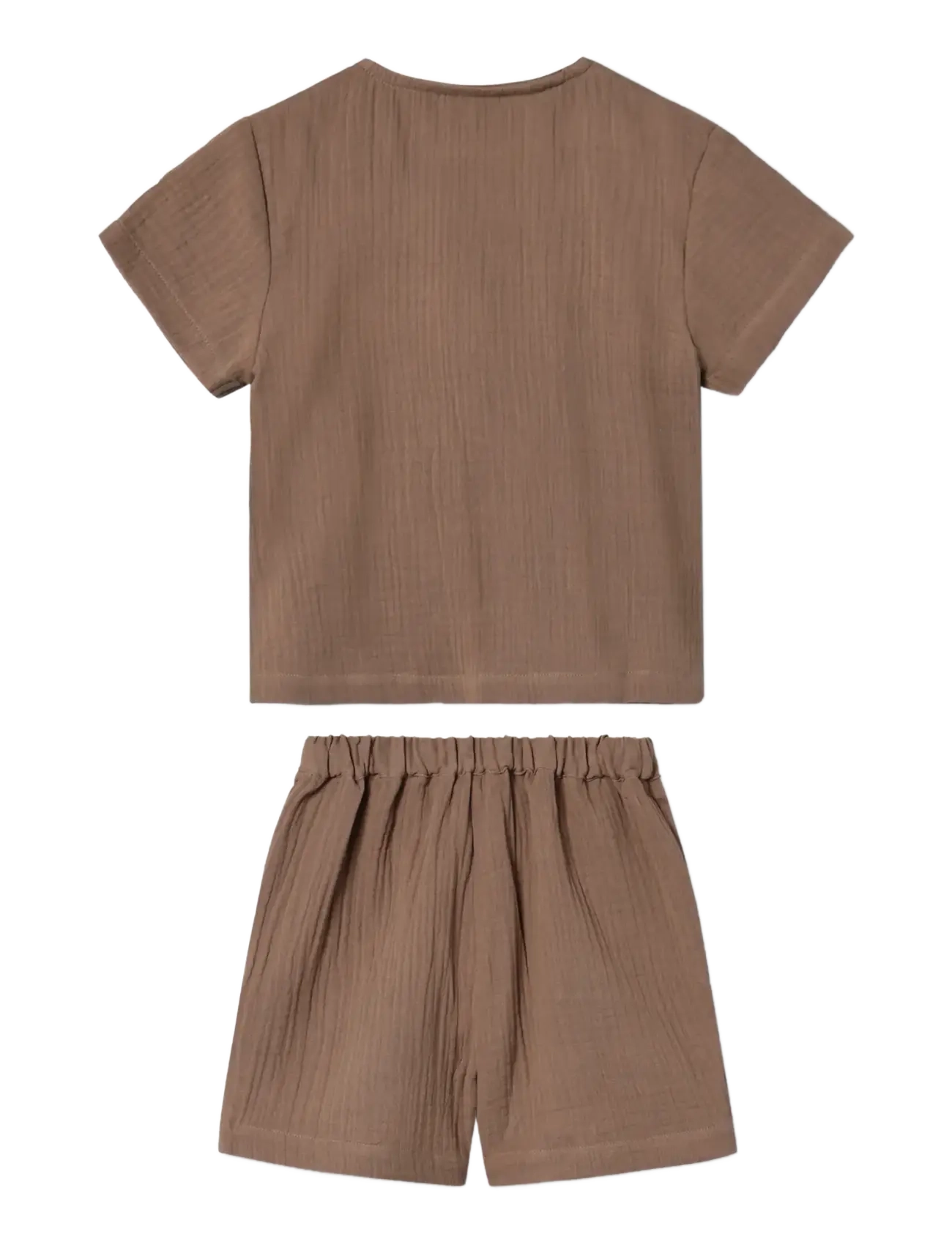 Fliink - CHA CHA SHORT SET - sets with short-sleeved t-shirt - brown - 2