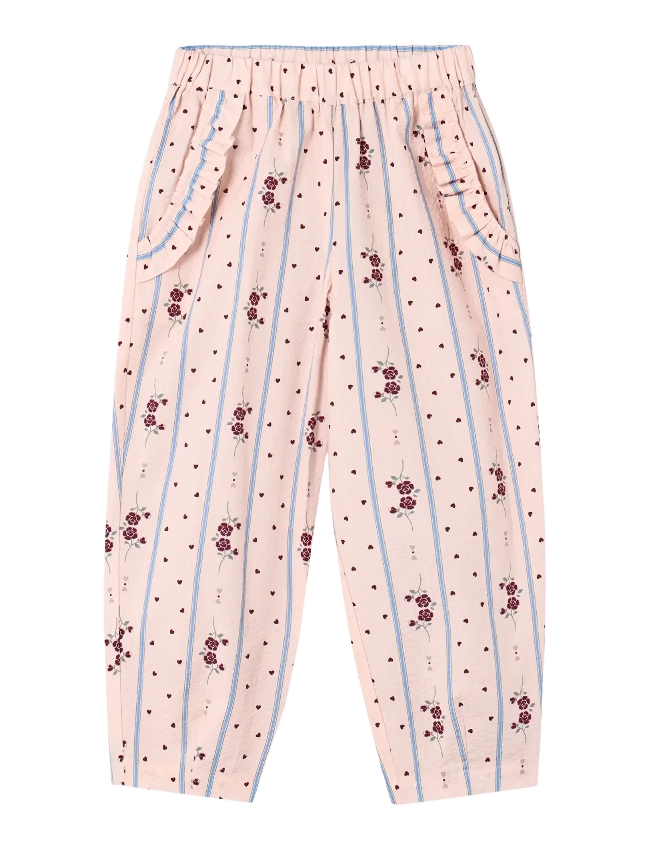 Fliink COLOMBE RUFFLE PANT - Nyheter - PINK / pink/rose