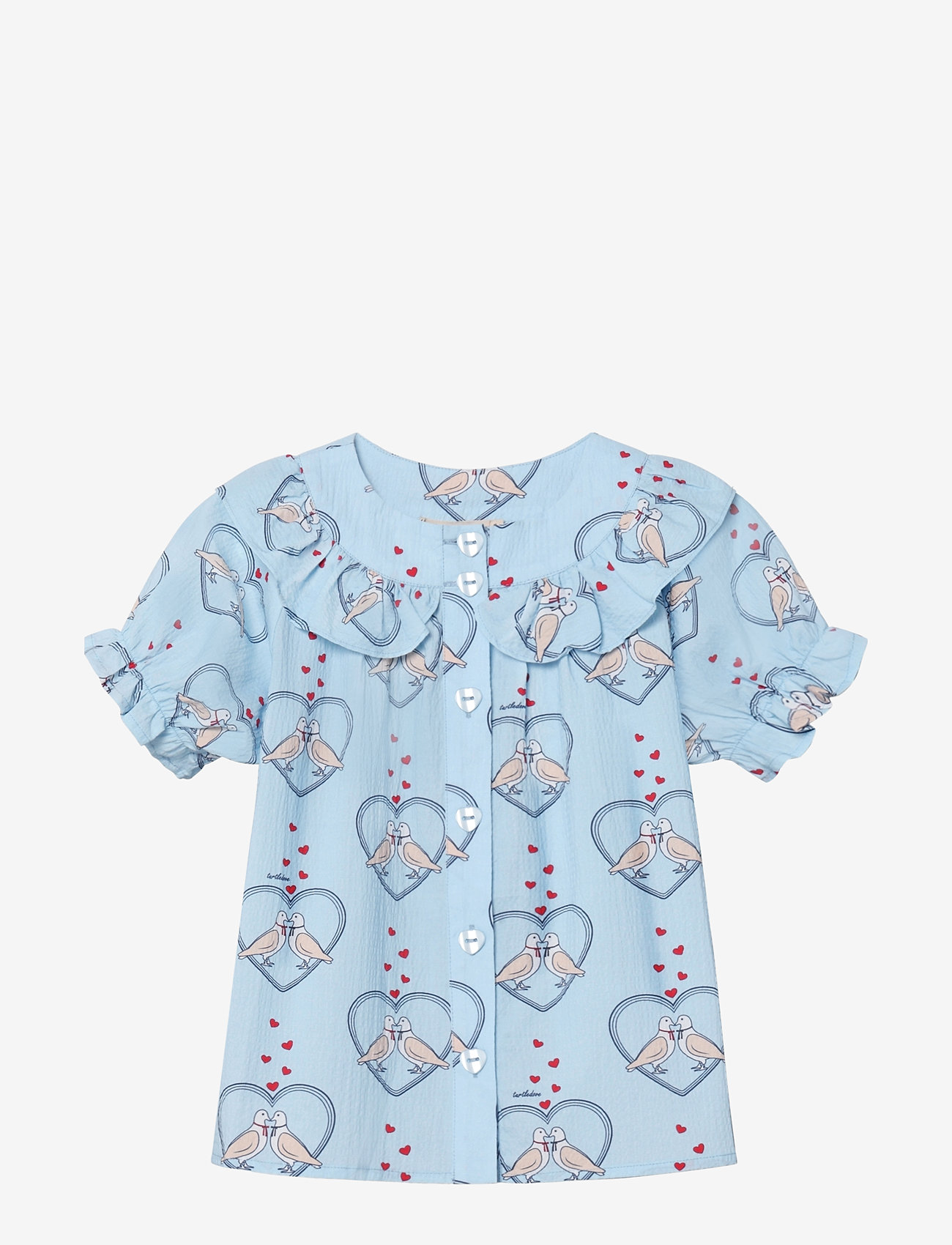 Fliink - COLOMBE SS BLOUSE - blue - 0