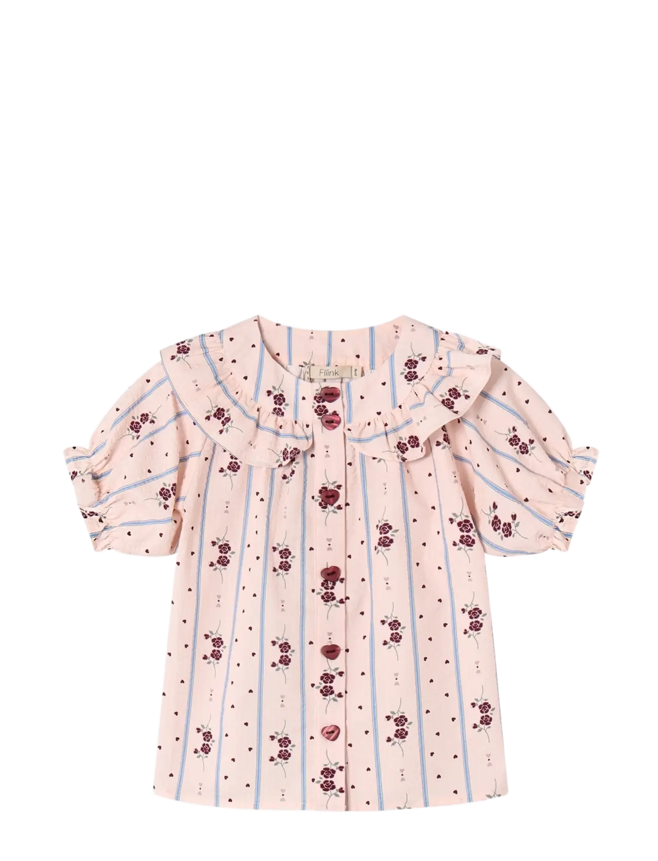 Fliink COLOMBE SS BLOUSE - Baby 44-92 - PINK / pink/rose
