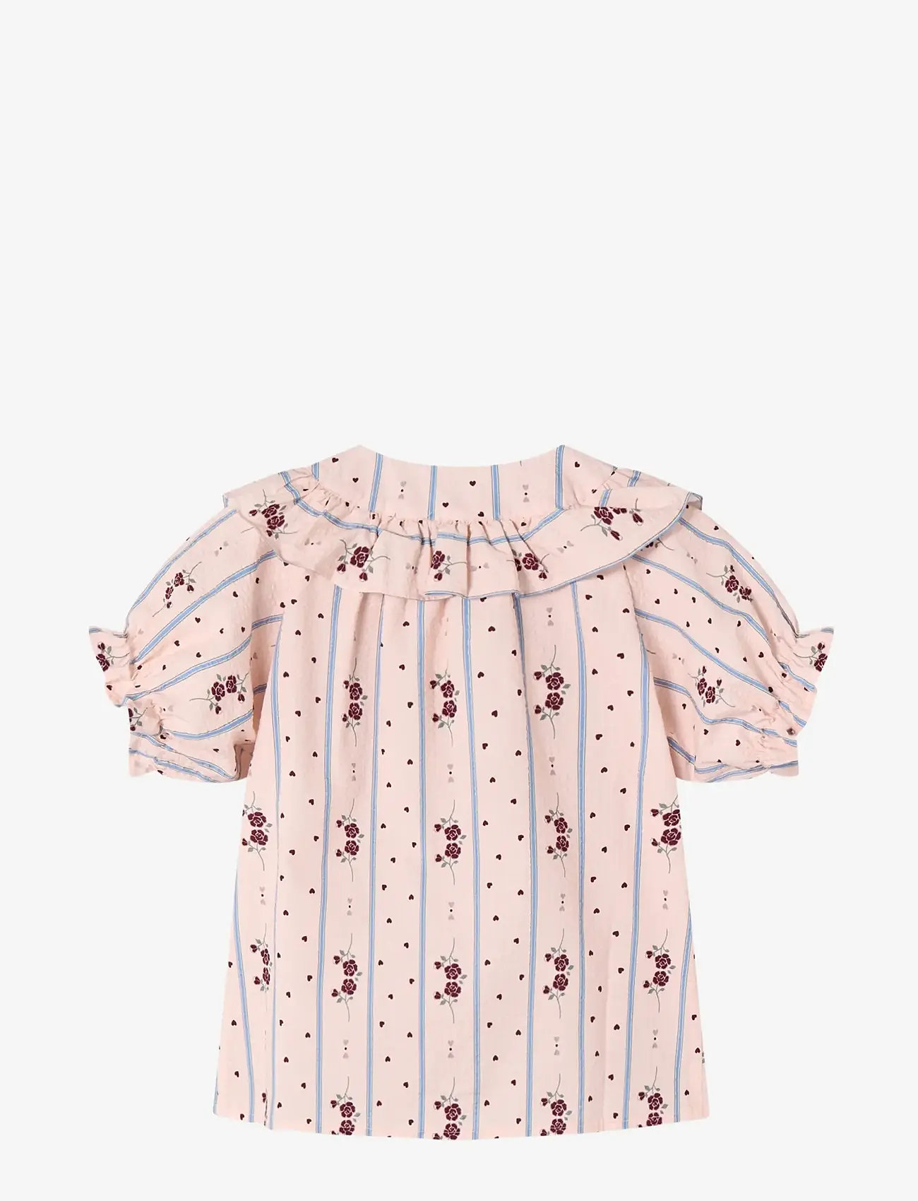 Fliink - COLOMBE SS BLOUSE - blússur og kyrtlar - pink - 2