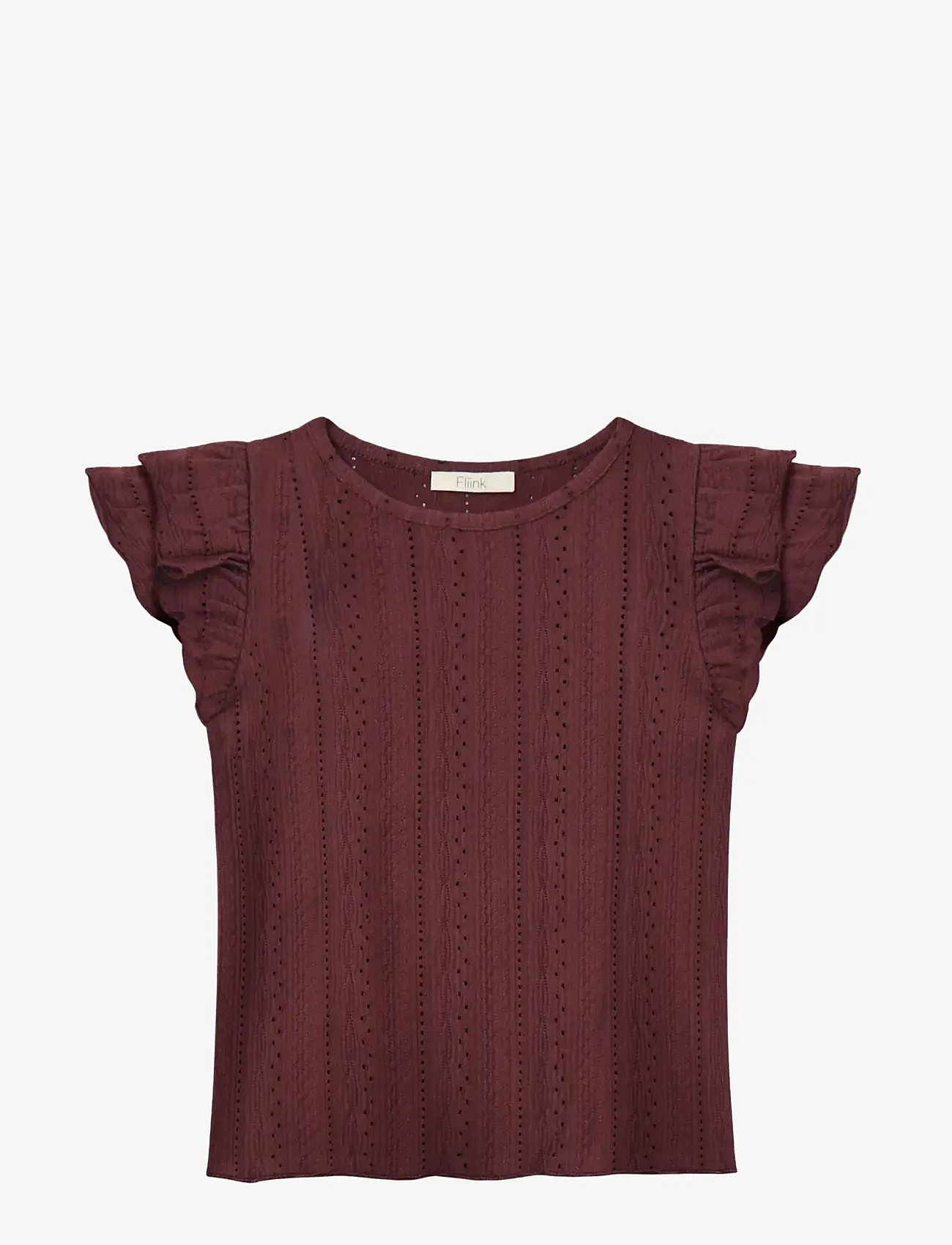 Fliink - GABBY SS BLOUSE - korte mouwen - burgundy - 1
