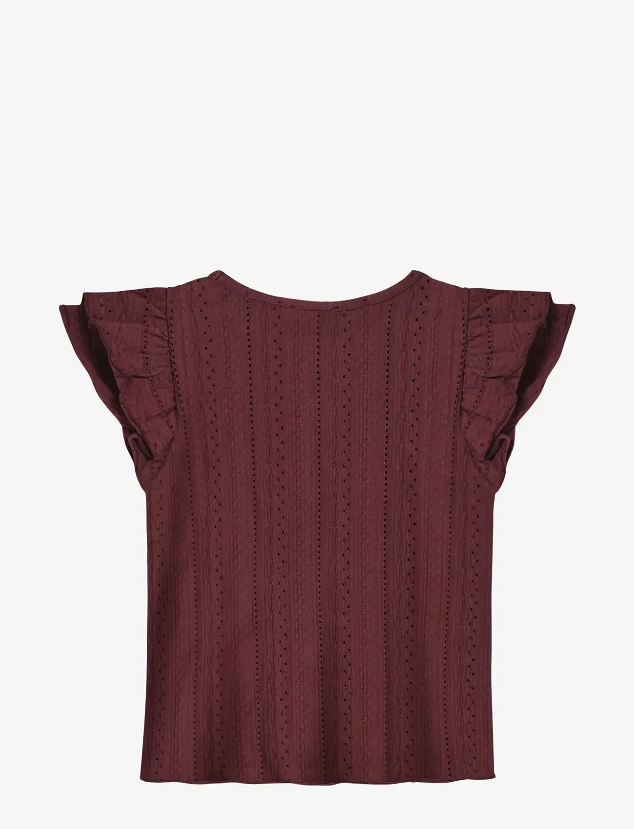 Fliink - GABBY SS BLOUSE - korte mouwen - burgundy - 2