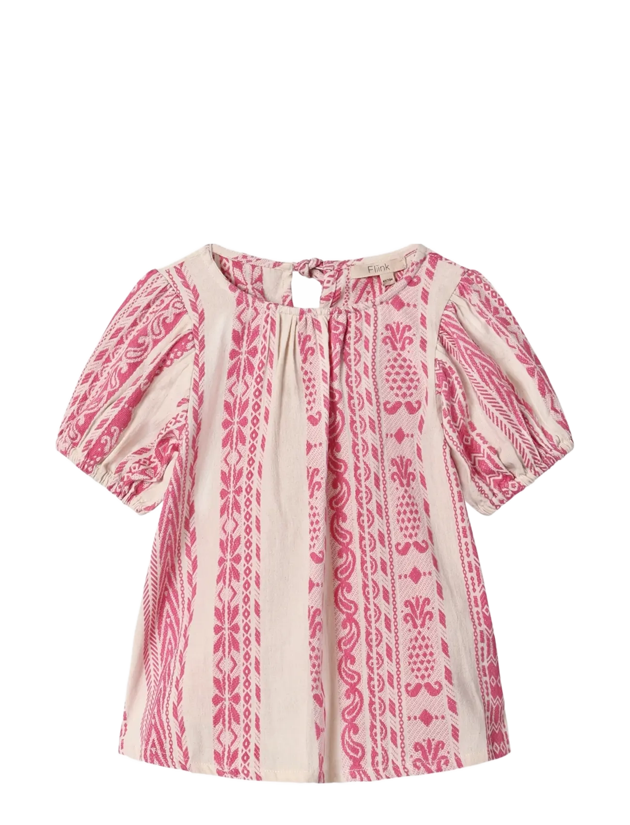 Fliink ADDIE SS BLOUSE - Riided - PINK / pink/rose