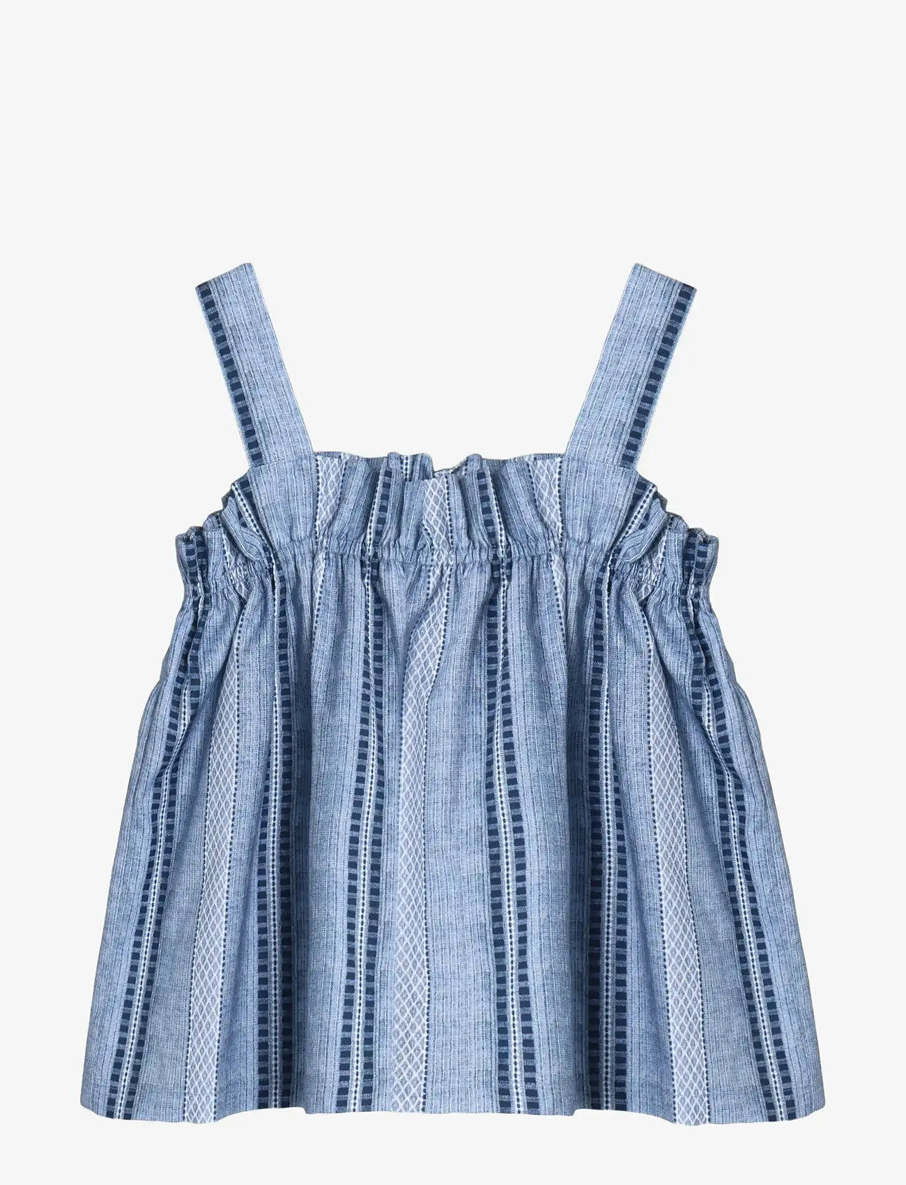 Fliink - AMIE RUFFLE TOP - blouses & tunics - blue - 0