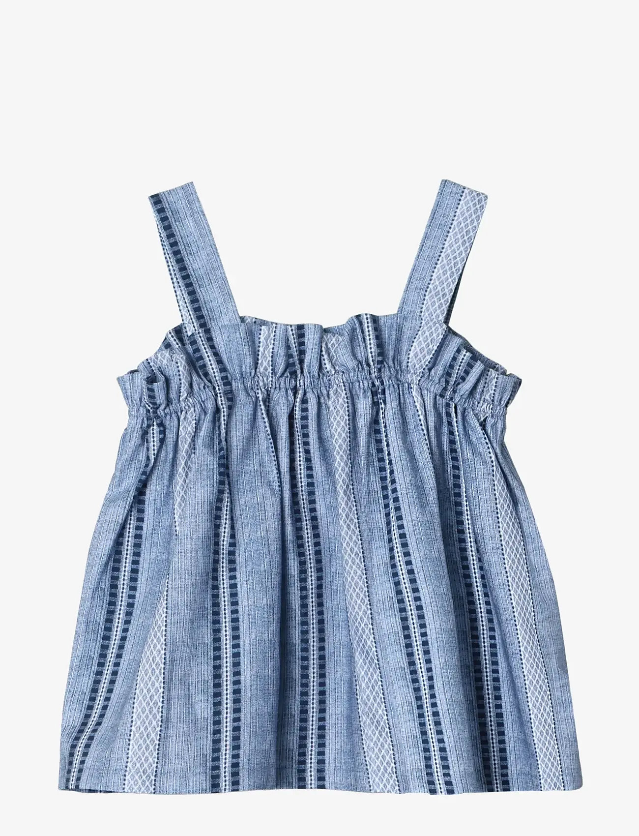 Fliink - AMIE RUFFLE TOP - blouses & tunics - blue - 1