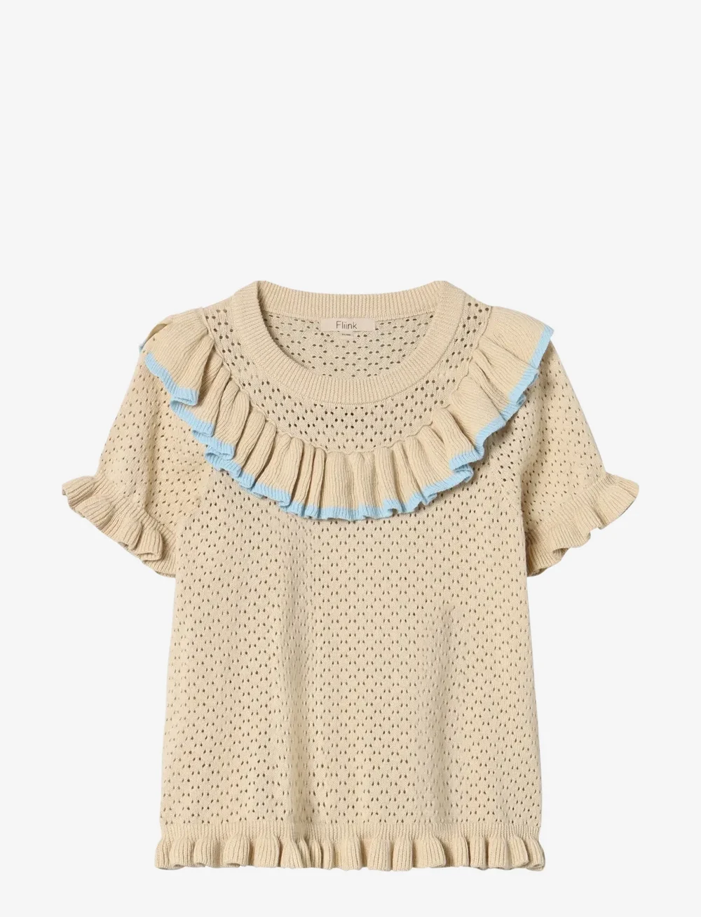 Fliink - EMMY SS BLOUSE - blusen & tuniken - cream - 0