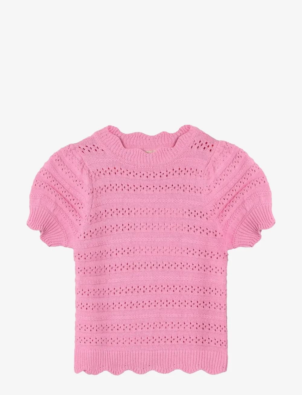 Fliink - MAGIC SS PUFF BLOUSE - pullover - pink - 0