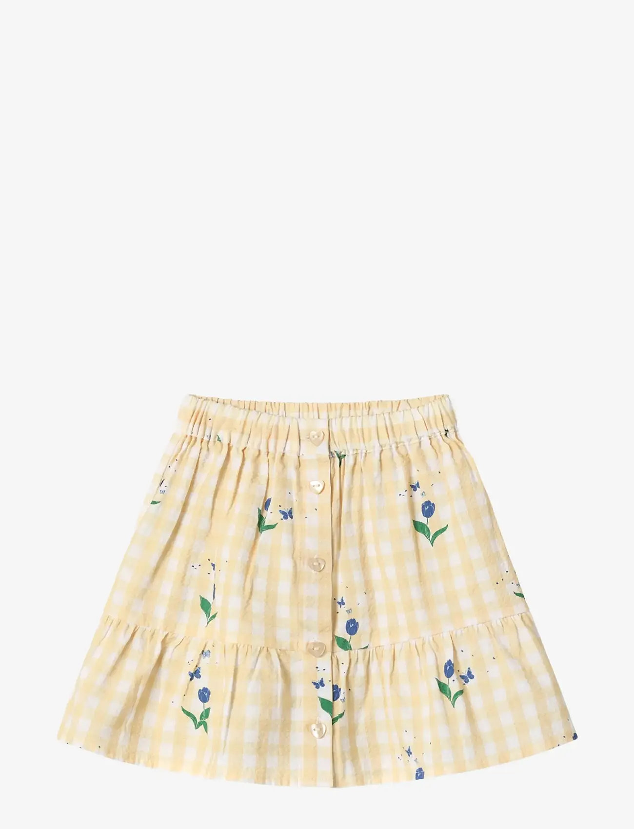 Fliink - AGNES FLOWER SKIRT - kurze röcke - yellow - 0