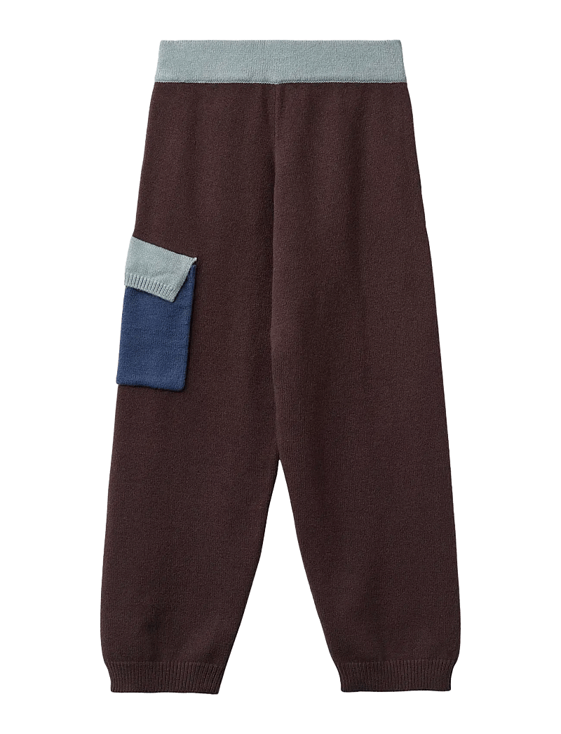 Fliink - ALON CONTRAST PANT - cargobyxor - coffee bean - 1