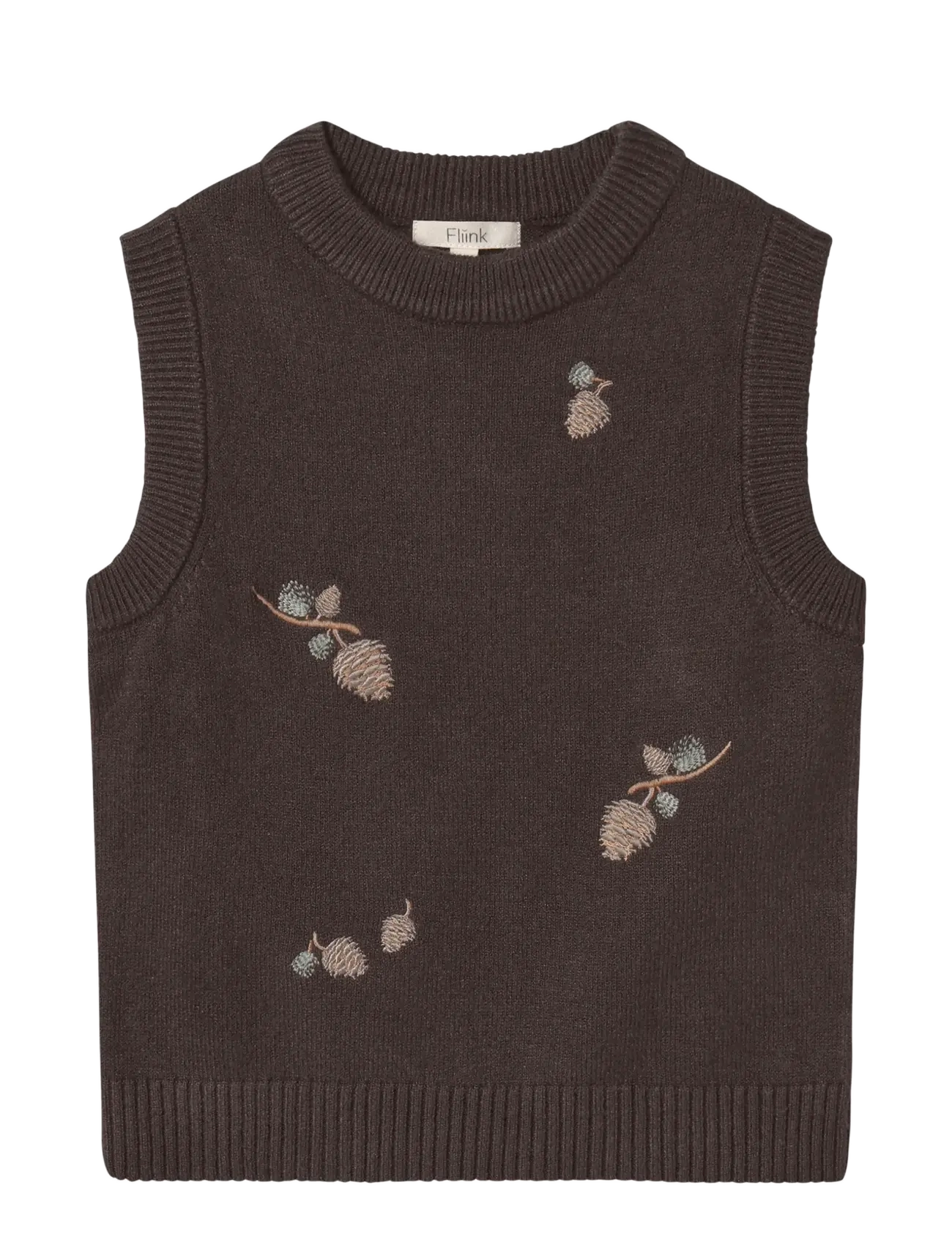 Fliink BENNA PINECONE VEST - Outerwear - COFFEE BEAN / brown