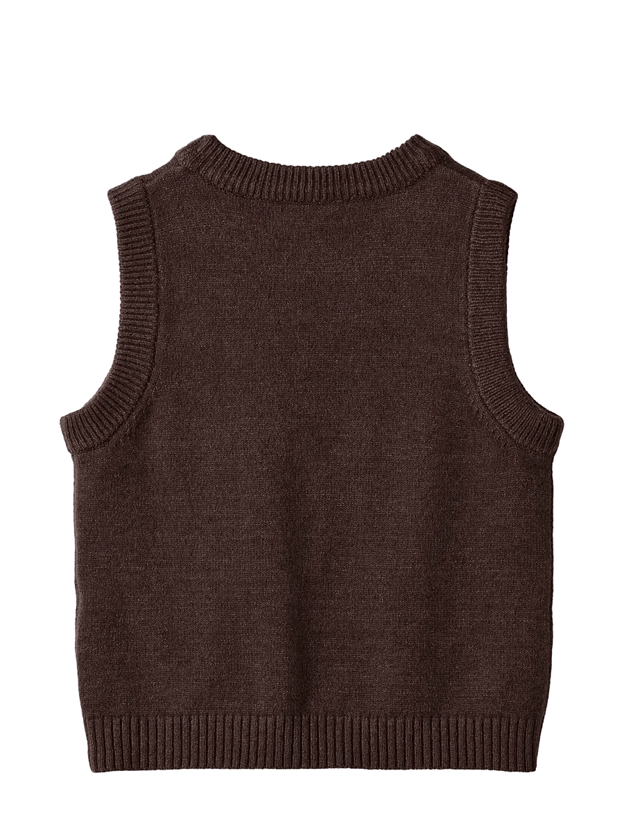 Fliink - BENNA PINECONE VEST - shop efter alder - coffee bean - 1