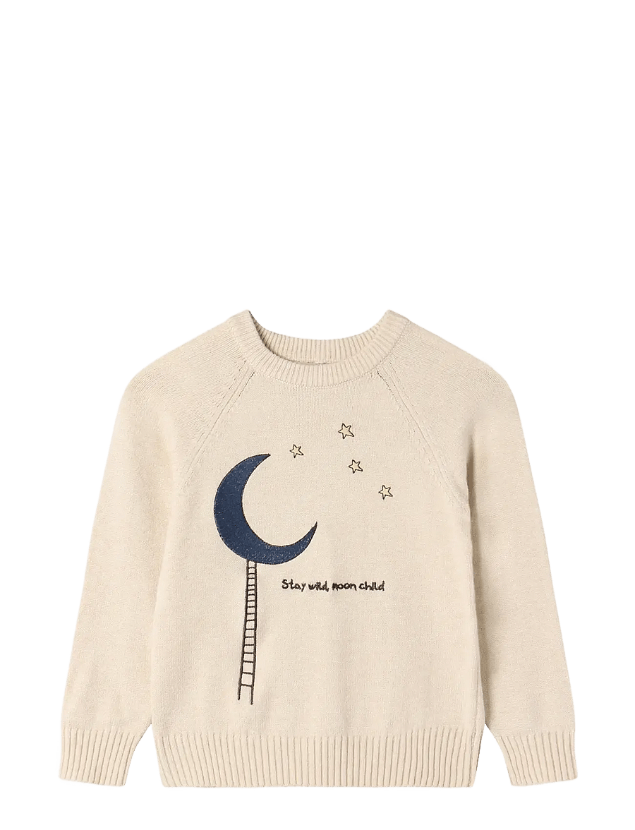 Fliink - BENNA MOON PULLOVER - neulepuserot - sandshell - 0