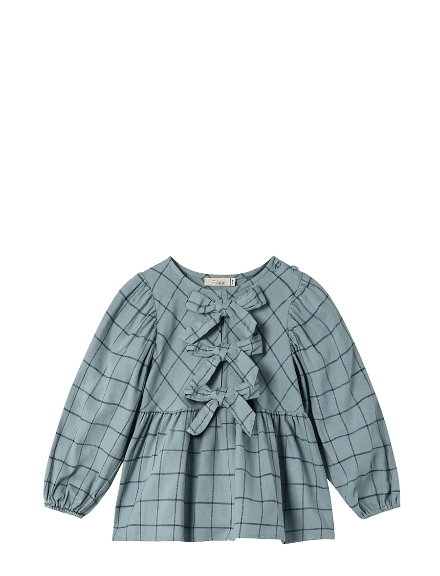 Fliink - CODY CHECK BLOUSE - bluzki i tuniki - slate - 1