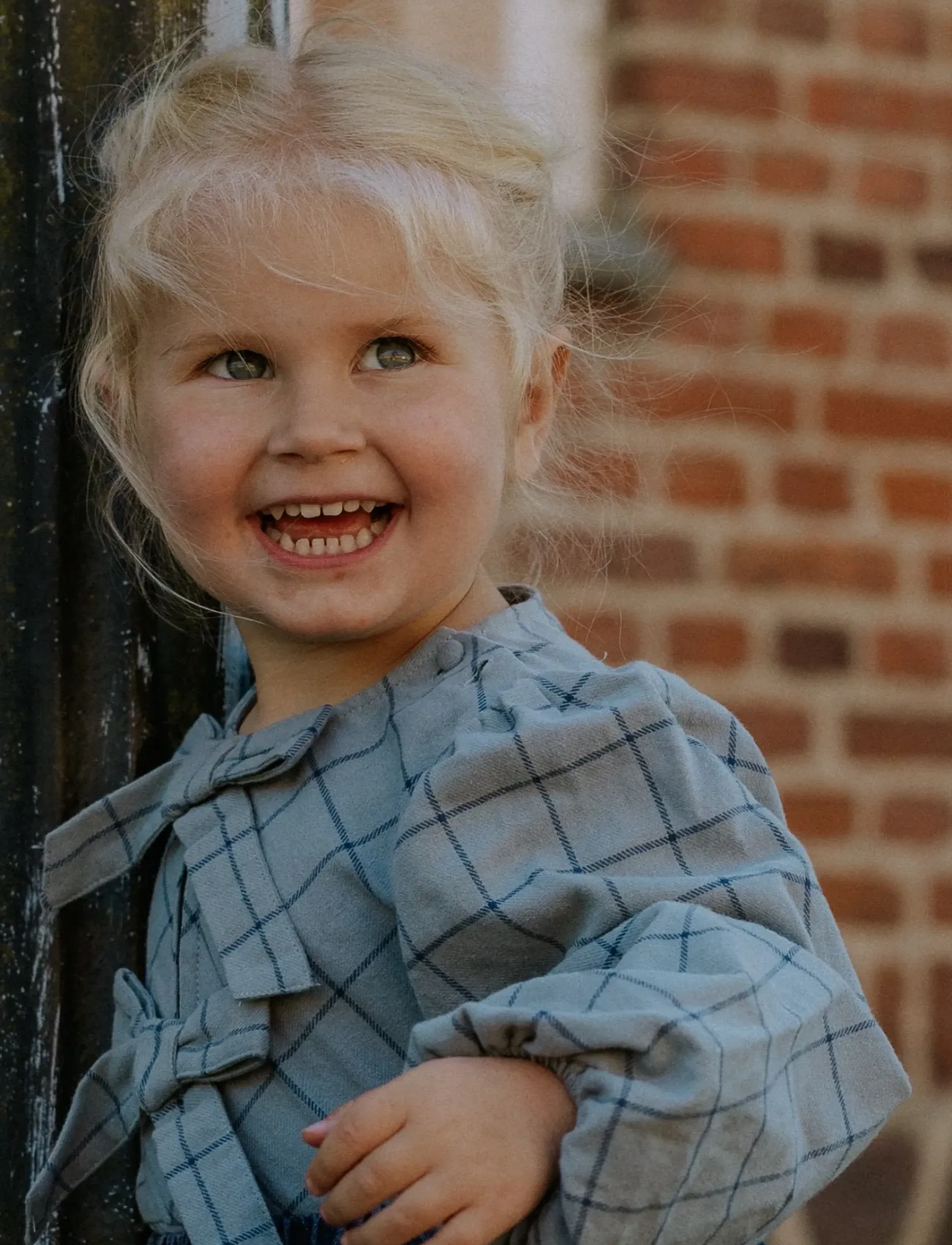 Fliink Cody Check Blouse, 5 Y, Oberteile, Blau - Blouses & Tunics, Kinder