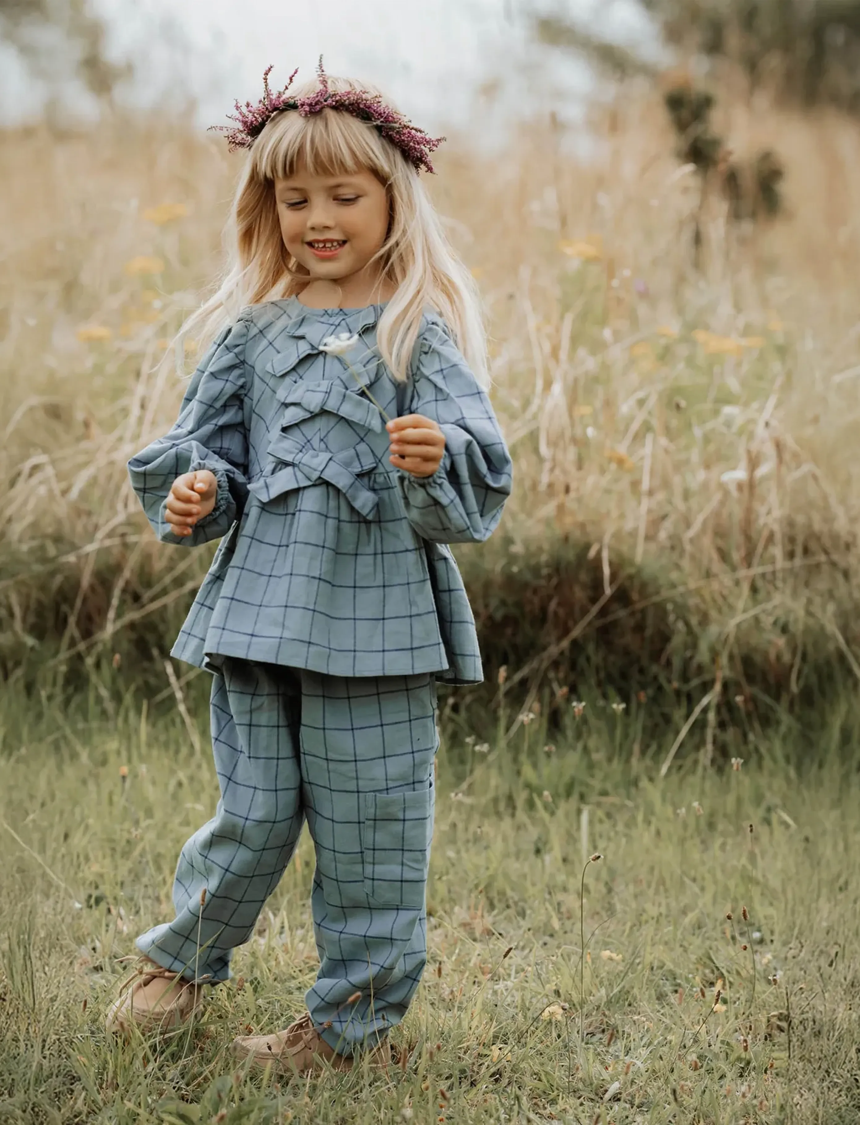 Fliink - CODY CHECK BLOUSE - sommarfynd - slate - 5