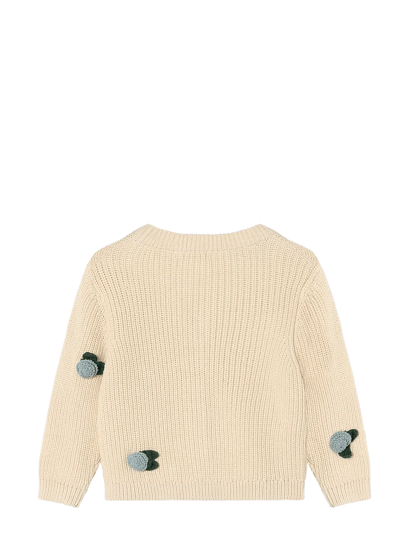 Fliink - COOL FLOWER CARDIGAN - cardigans - sandshell - 2