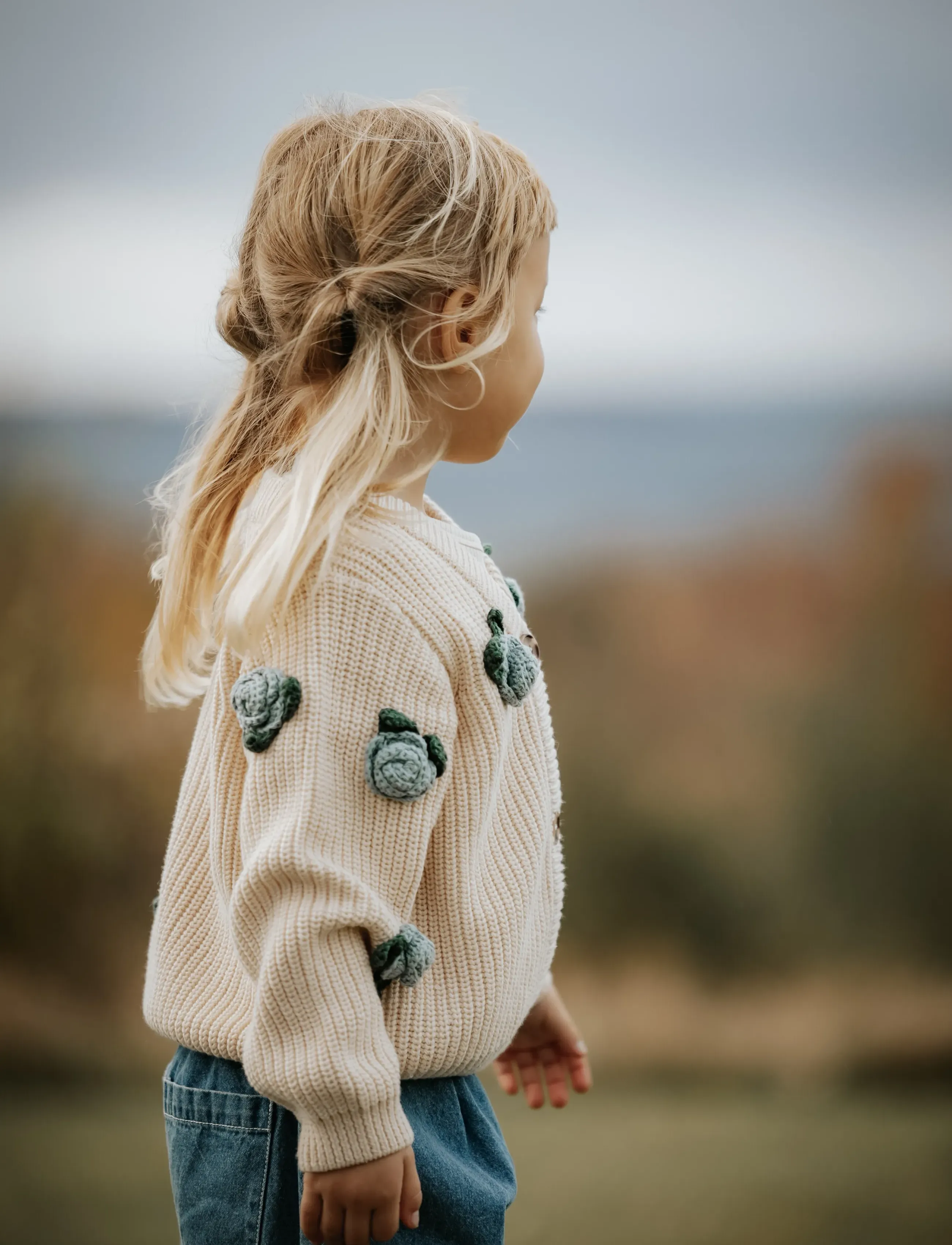 Fliink - COOL FLOWER CARDIGAN - cardigans - sandshell - 3