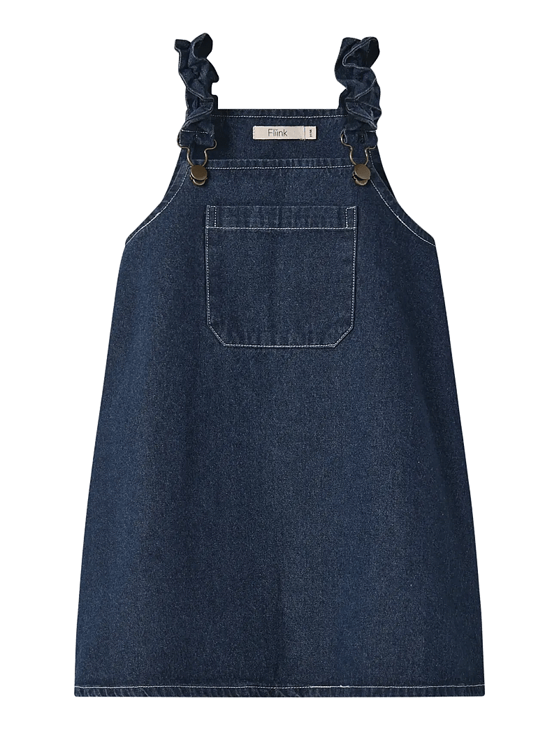 Fliink - DON DENIM OVERALLDRESS - latzkleid - blue - 1