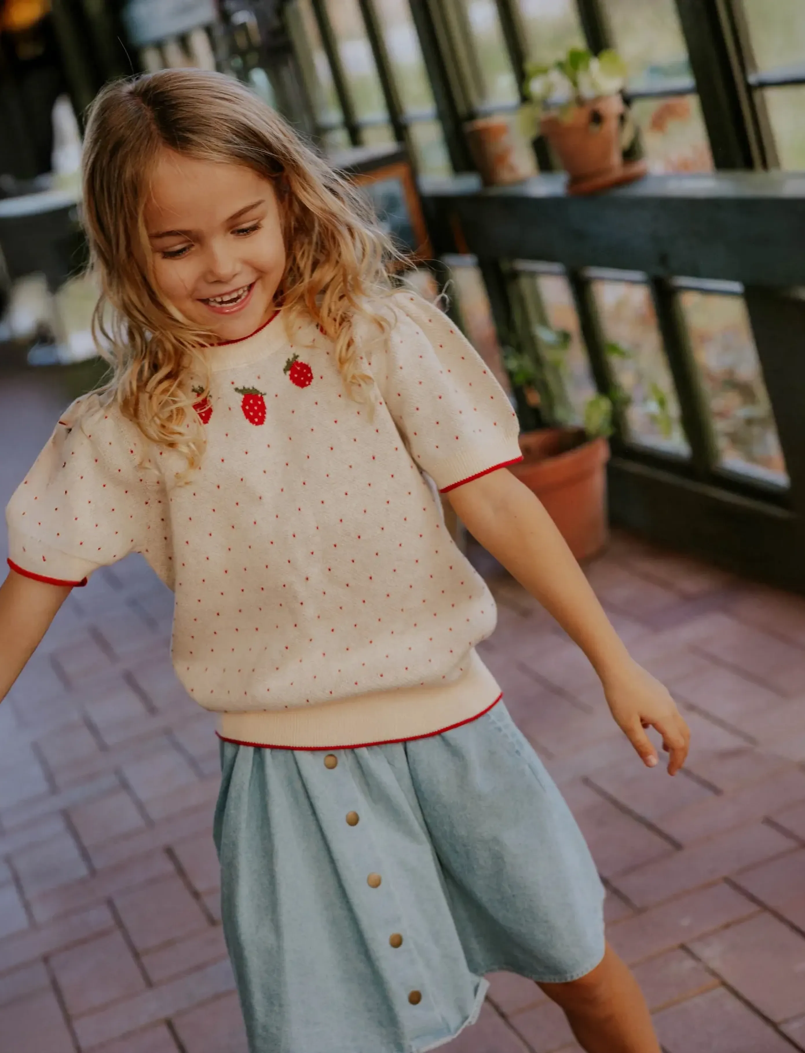 Fliink Don Denim Skirt, 104, Röcke, Blau - Kinder